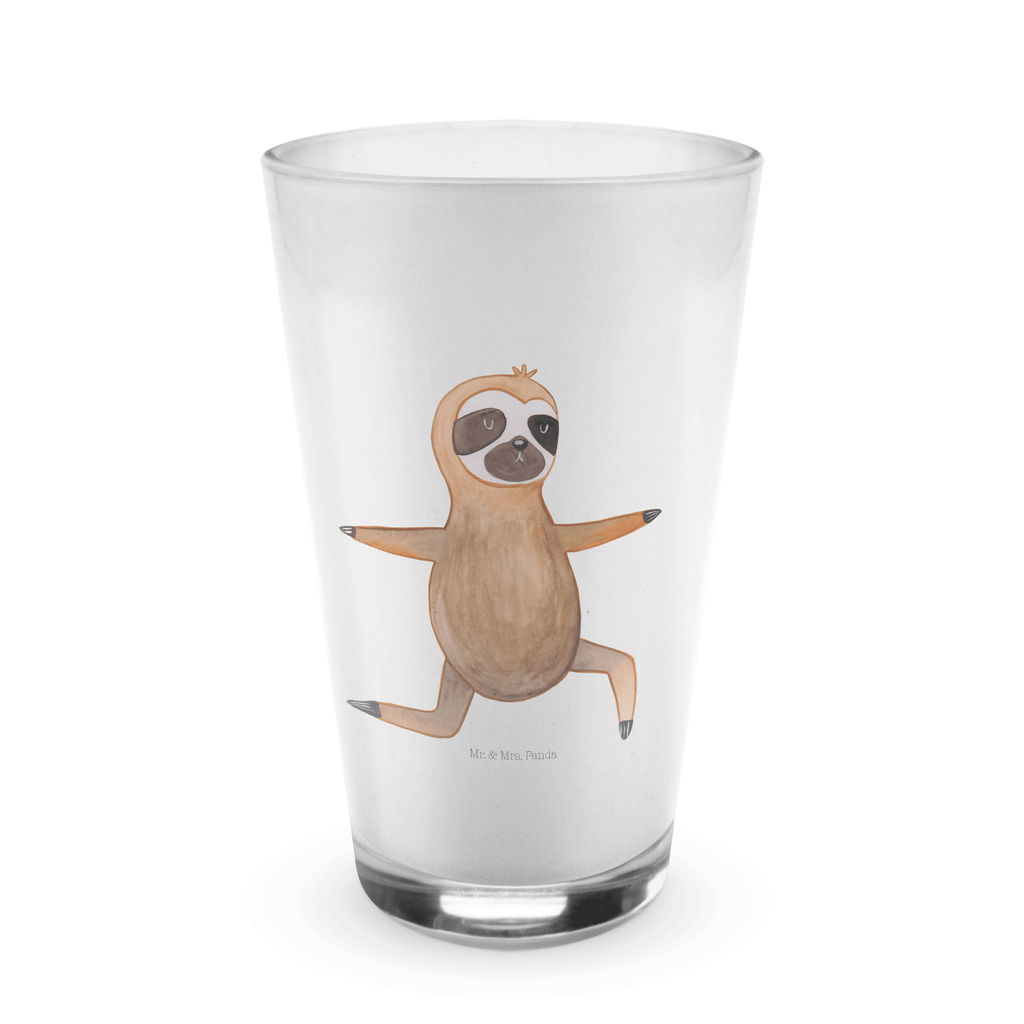 Glas Faultier  Yoga Cappuccino Glas, Glas, Cappuccino Tasse, Latte Macchiato, Faultier, Faultier Geschenk, Faultier Deko, Faultiere, faul, Lieblingstier, Yoga, Namaste, Krieger, Yogaübungen, Meditation, Atmung, Gelassenheit, Entspannung