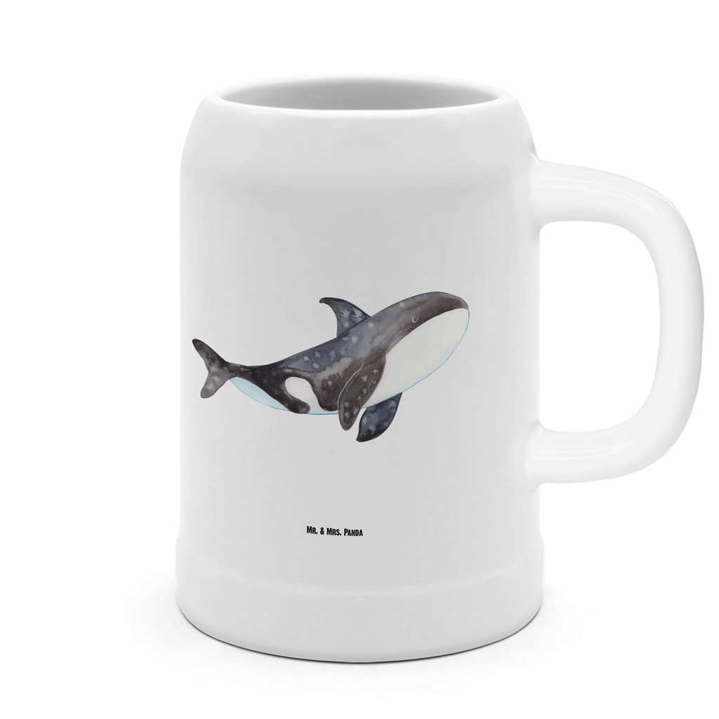 Bierkrug Orca Bierkrug, Bierkrüge, Bierkrug Steingut, Steinkrüge, 0, 5 l, 500ml, Krug, Meerestiere, Meer, Urlaub, Orca, Orcas, Killerwal, Wal, Möglichkeiten, Büro, Arbeit, Motivation, Selbstliebe, Neustart, Startup