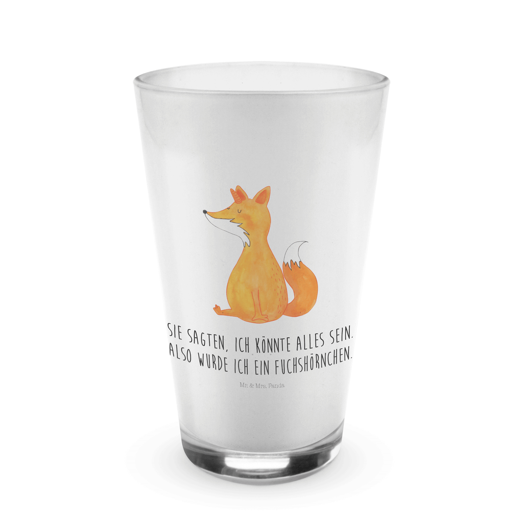 Glas Fuchshörnchen Wunsch Cappuccino Glas, Glas, Cappuccino Tasse, Latte Macchiato, Einhorn, Einhörner, Einhorn Deko, Pegasus, Unicorn, Fuchs, Unicorns, Fuchshörnchen, Fuchshorn, Foxycorn, Füchse