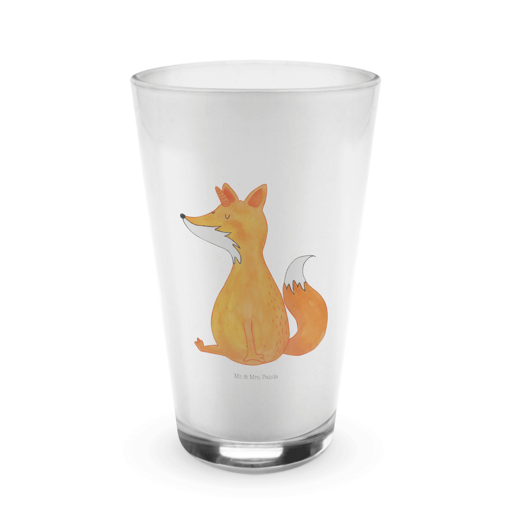 Glas Fuchshörnchen Cappuccino Glas, Glas, Cappuccino Tasse, Latte Macchiato, Einhorn, Einhörner, Einhorn Deko, Pegasus, Unicorn, Fuchs, Unicorns, Fuchshörnchen, Fuchshorn, Foxycorn, Füchse