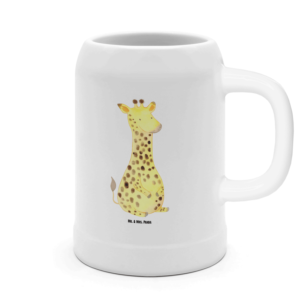Bierkrug Giraffe Zufrieden Bierkrug, Bierkrüge, Bierkrug Steingut, Steinkrüge, 0, 5 l, 500ml, Krug, Afrika, Wildtiere, Giraffe, Zufrieden, Glück, Abenteuer
