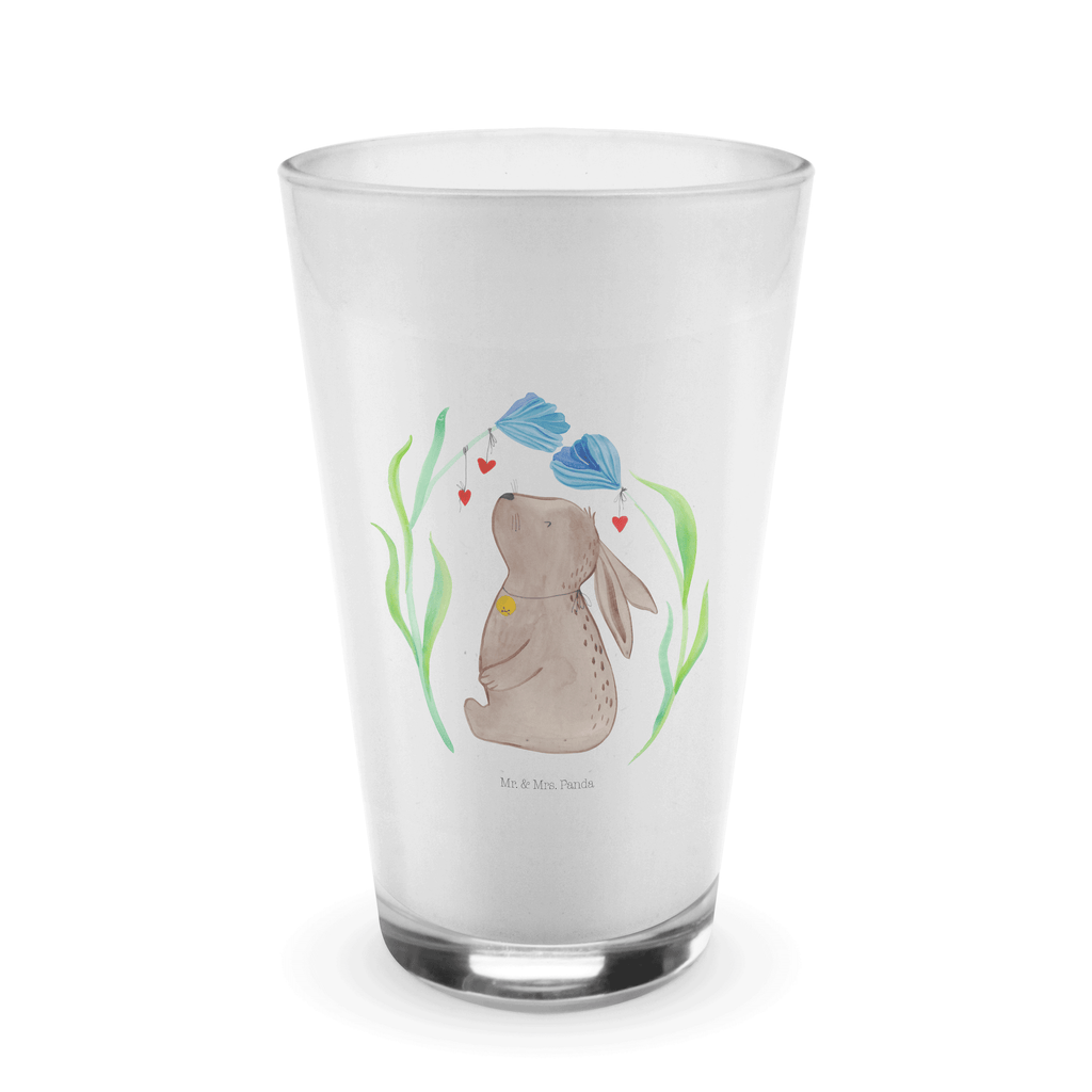 Glas Hase Blume Cappuccino Glas, Glas, Cappuccino Tasse, Latte Macchiato, Ostern, Osterhase, Ostergeschenke, Osternest, Osterdeko, Geschenk zu Ostern, Hase, Kaninchen, Kind, Taufe, Taufgeschenk, Geburt, Schwangerschaft, erstes Kind, Kindergeburtstag, Geburtstag, Hoffnung, Träume
