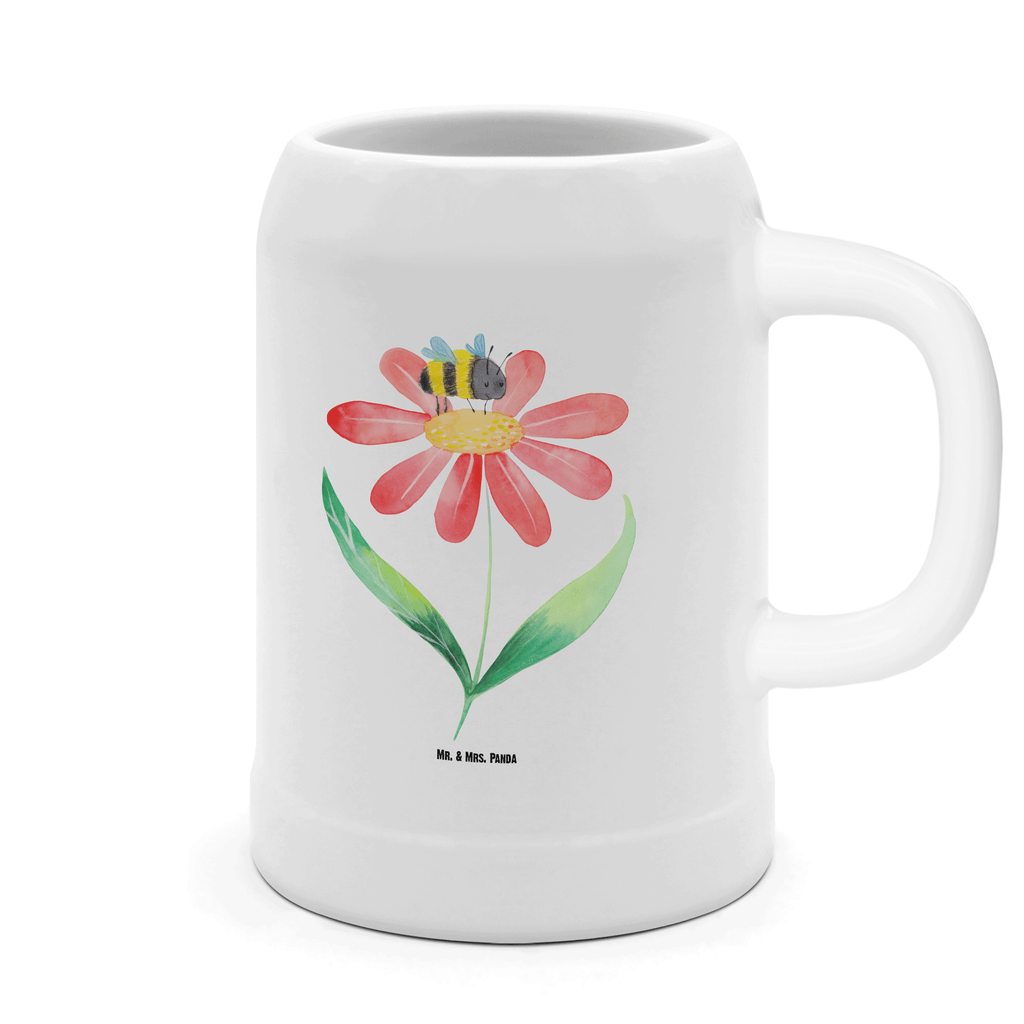 Bierkrug Hummel Blume Bierkrug, Bierkrüge, Bierkrug Steingut, Steinkrüge, 0, 5 l, 500ml, Krug, Tiermotive, Gute Laune, lustige Sprüche, Tiere, Hummel, Blume, Wespe, Flauschig, Natur, Feld, Hummeln, Biene