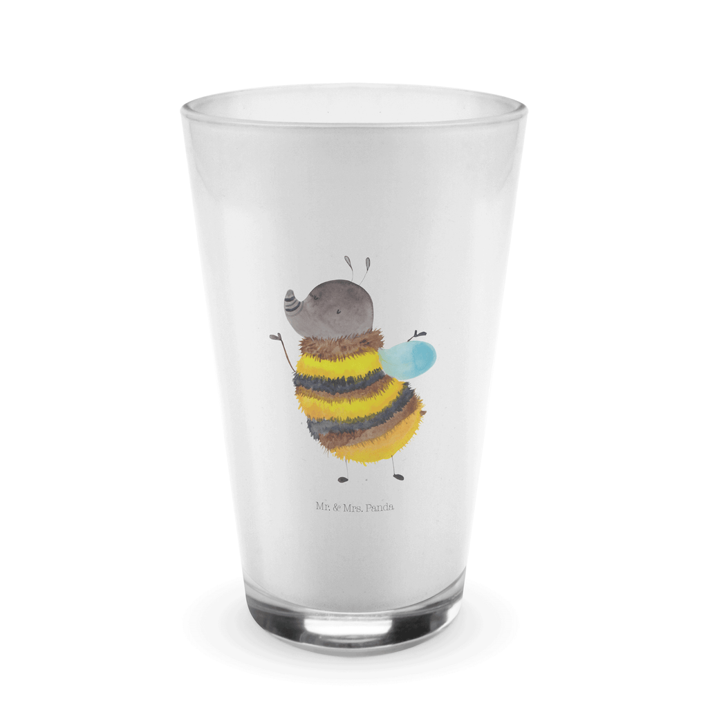 Glas Hummel flauschig Cappuccino Glas, Glas, Cappuccino Tasse, Latte Macchiato, Tiermotive, Gute Laune, lustige Sprüche, Tiere, Hummel, Flauschig, Biene, Blume, Natur