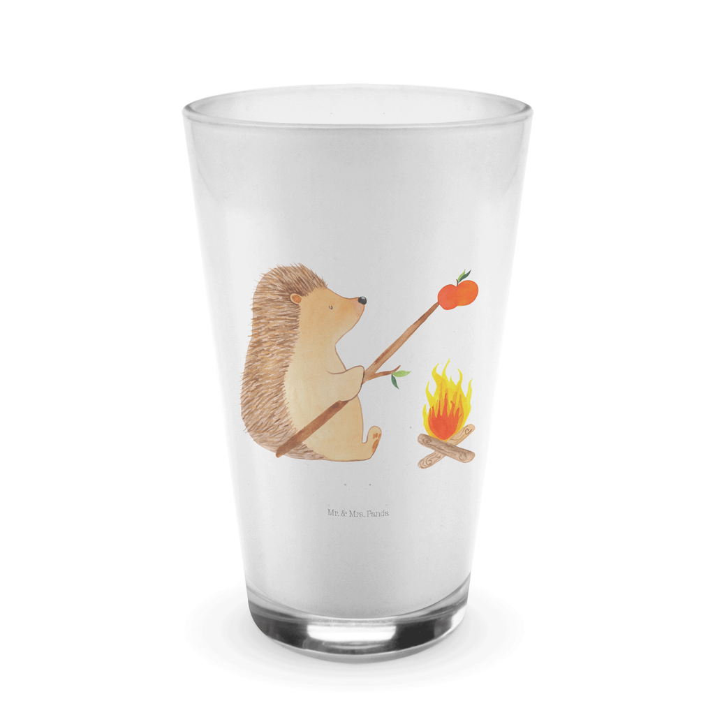 Glas Igel grillt Cappuccino Glas, Glas, Cappuccino Tasse, Latte Macchiato, Tiermotive, Gute Laune, lustige Sprüche, Tiere, Igel, Grillen, Ziele, Motivation, arbeitslos, Sinn des Lebens, Spruch