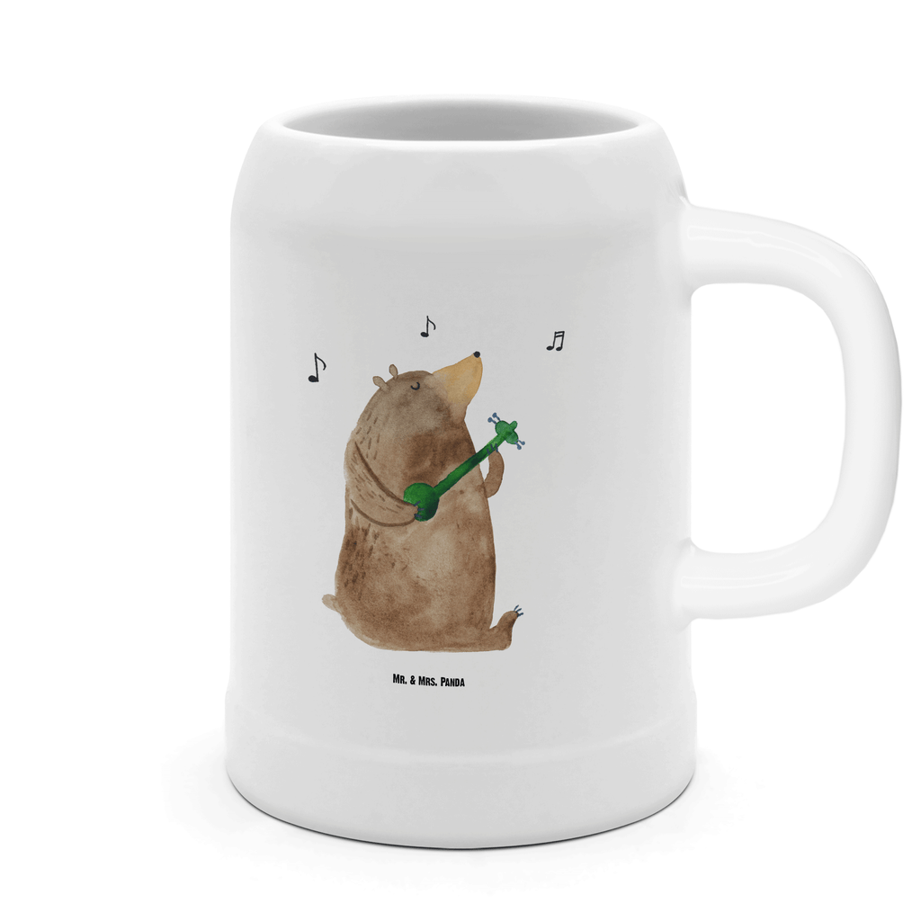 Bierkrug Bär Gitarre Bierkrug, Bierkrüge, Bierkrug Steingut, Steinkrüge, 0, 5 l, 500ml, Krug, Bär, Teddy, Teddybär