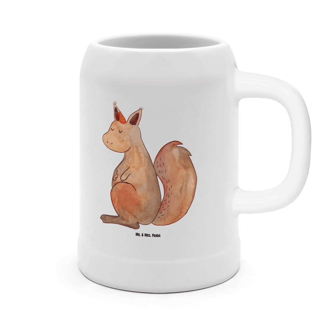 Bierkrug Einhörnchen Glaube Bierkrug, Bierkrüge, Bierkrug Steingut, Steinkrüge, 0, 5 l, 500ml, Krug, Einhorn, Einhörner, Einhorn Deko, Pegasus, Unicorn, Einhörnchen, Eichhörnchen, Eichhorn