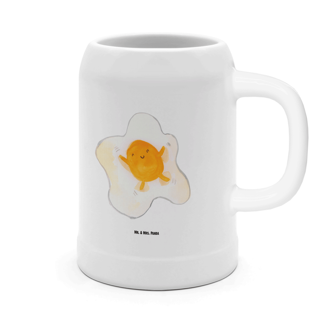 Bierkrug Spiegelei Bierkrug, Bierkrüge, Bierkrug Steingut, Steinkrüge, 0, 5 l, 500ml, Krug, Tiermotive, Gute Laune, lustige Sprüche, Tiere, Ei, Spiegelei, Schön, Tag, Glücklich, Liebe