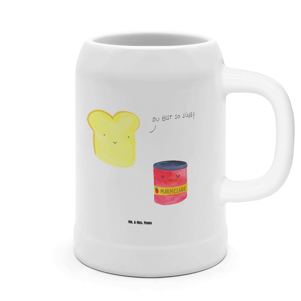 Bierkrug Toast & Marmelade Bierkrug, Bierkrüge, Bierkrug Steingut, Steinkrüge, 0, 5 l, 500ml, Krug, Tiermotive, Gute Laune, lustige Sprüche, Tiere, Toast, Marmelade, Dreamteam, süße Postkarte, süß, Küche Deko, Küche Spruch, Frühstück Einladung, Brot, Toastbrot