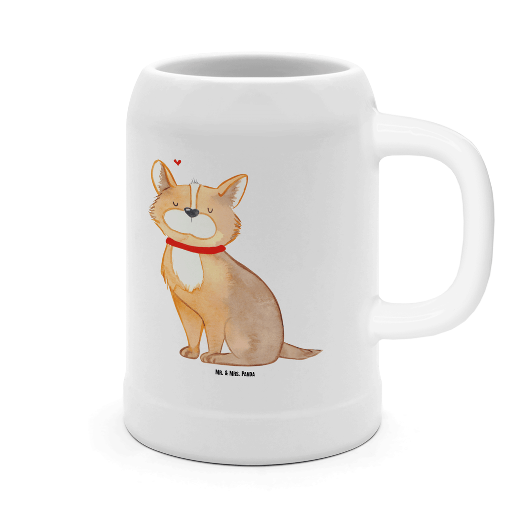 Bierkrug Hundeglück Bierkrug, Bierkrüge, Bierkrug Steingut, Steinkrüge, 0, 5 l, 500ml, Krug, Hund, Hundemotiv, Haustier, Hunderasse, Tierliebhaber, Hundebesitzer, Sprüche, Corgie, Hundeliebe, Spruch, Hundemama, Liebe