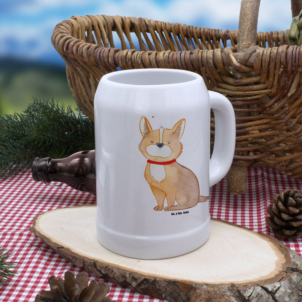 Bierkrug Hundeglück Bierkrug, Bierkrüge, Bierkrug Steingut, Steinkrüge, 0, 5 l, 500ml, Krug, Hund, Hundemotiv, Haustier, Hunderasse, Tierliebhaber, Hundebesitzer, Sprüche, Corgie, Hundeliebe, Spruch, Hundemama, Liebe