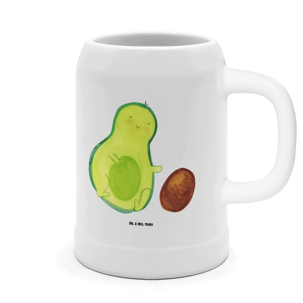 Bierkrug Avocado rollt Kern Bierkrug, Bierkrüge, Bierkrug Steingut, Steinkrüge, 0, 5 l, 500ml, Krug, Avocado, Veggie, Vegan, Gesund, Avocados, Schwanger, Geburt, Geburtstag, Säugling, Kind, erstes Kind, zur Geburt, Schwangerschaft, Babyparty, Baby, große Liebe, Liebe, Love