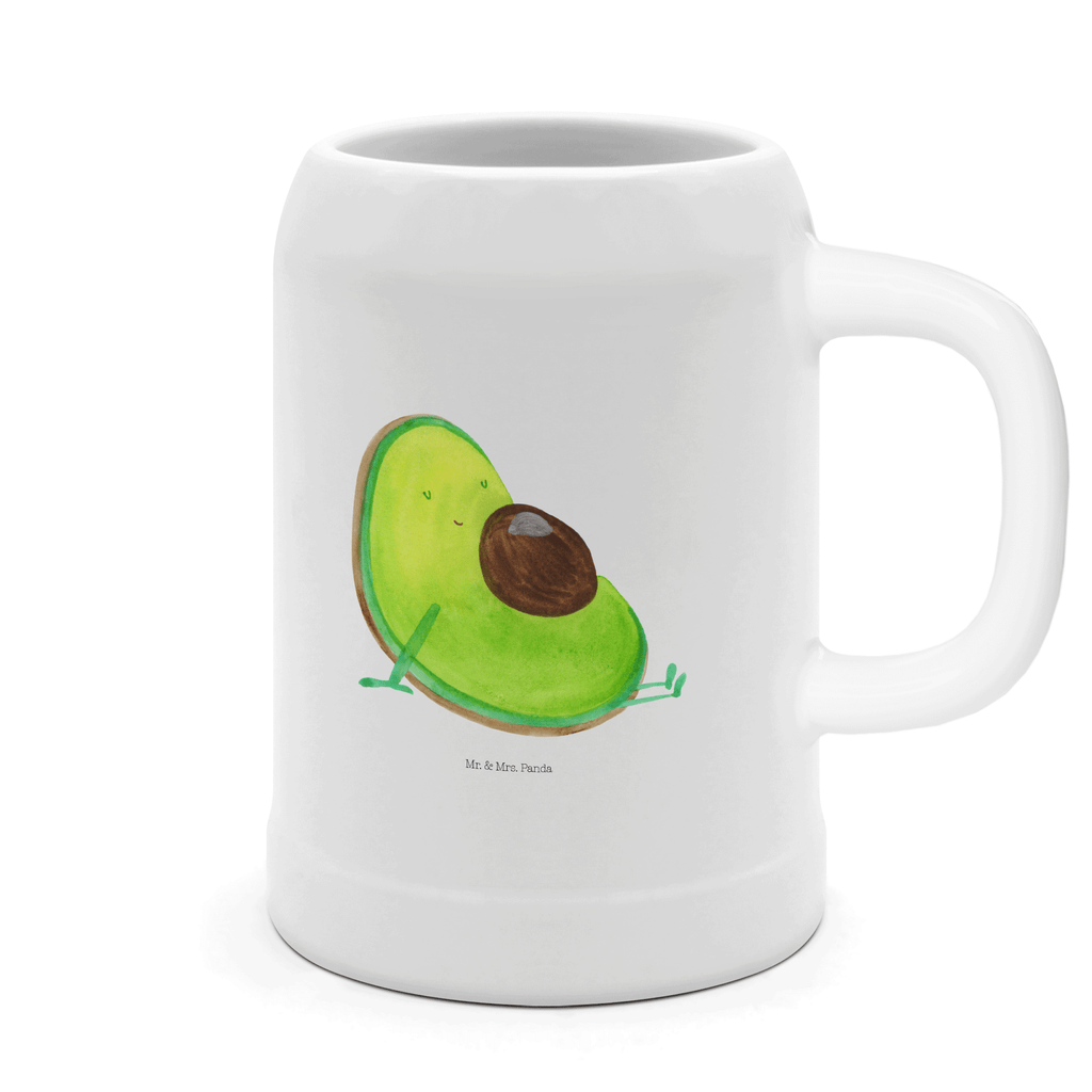 Bierkrug Avocado schwanger Bierkrug, Bierkrüge, Bierkrug Steingut, Steinkrüge, 0, 5 l, 500ml, Krug, Avocado, Veggie, Vegan, Gesund, schwanger, Schwangerschaft, Babyparty, Babyshower