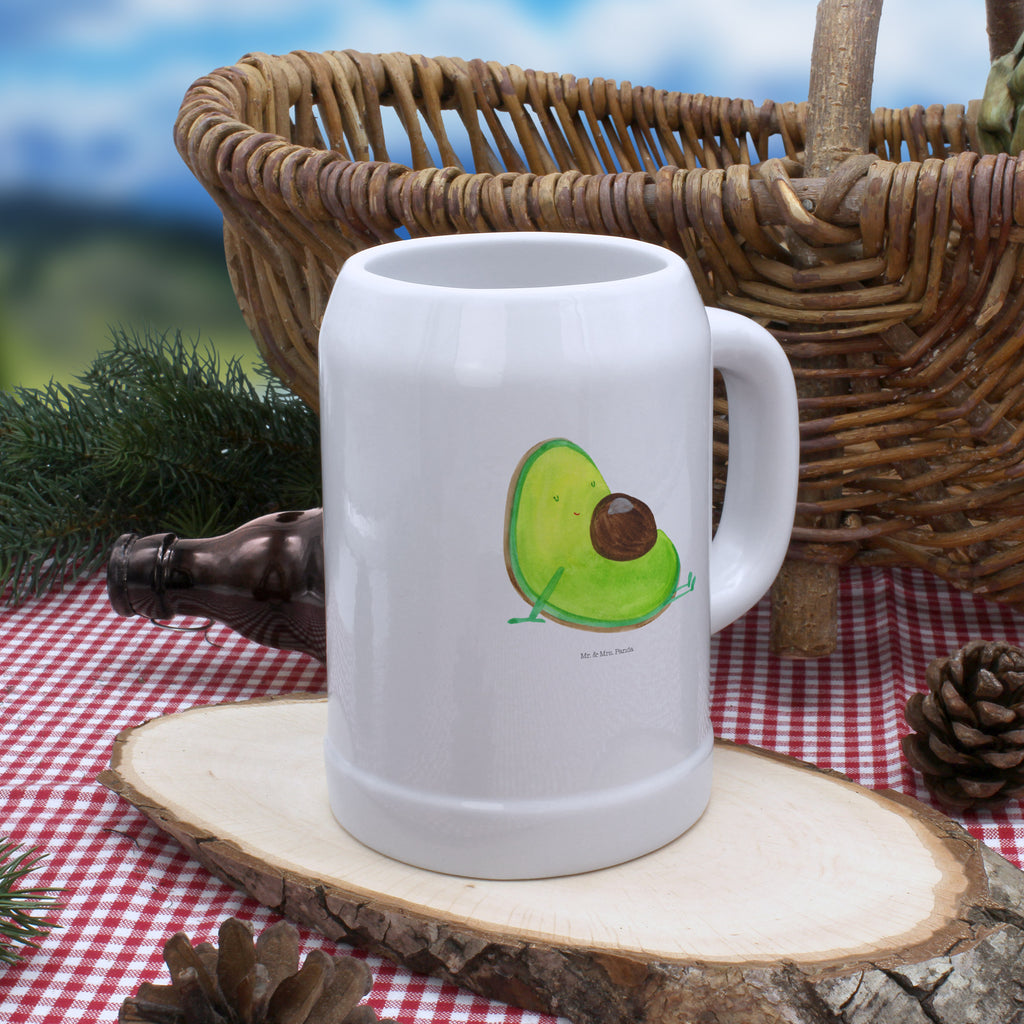 Bierkrug Avocado schwanger Bierkrug, Bierkrüge, Bierkrug Steingut, Steinkrüge, 0, 5 l, 500ml, Krug, Avocado, Veggie, Vegan, Gesund, schwanger, Schwangerschaft, Babyparty, Babyshower