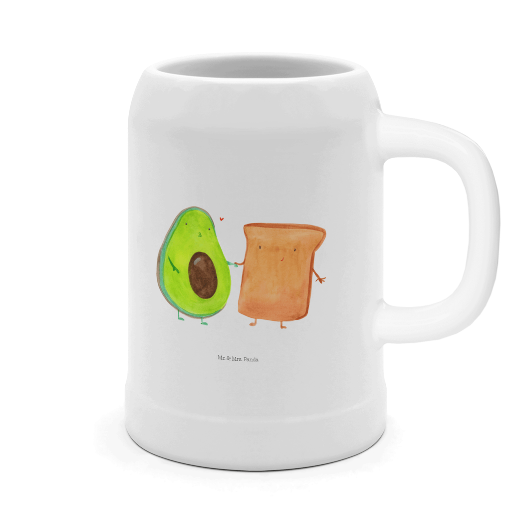 Bierkrug Avocado + Toast Bierkrug, Bierkrüge, Bierkrug Steingut, Steinkrüge, 0, 5 l, 500ml, Krug, Avocado, Veggie, Vegan, Gesund, Toast, Toastbrot, Liebespaar, Pärchen, Freund, Freundin, Verlobt, Verlobungsparty, Hochzeit, Hochzeitsgeschenk, Jahrestag, Jahrestagsgeschenk