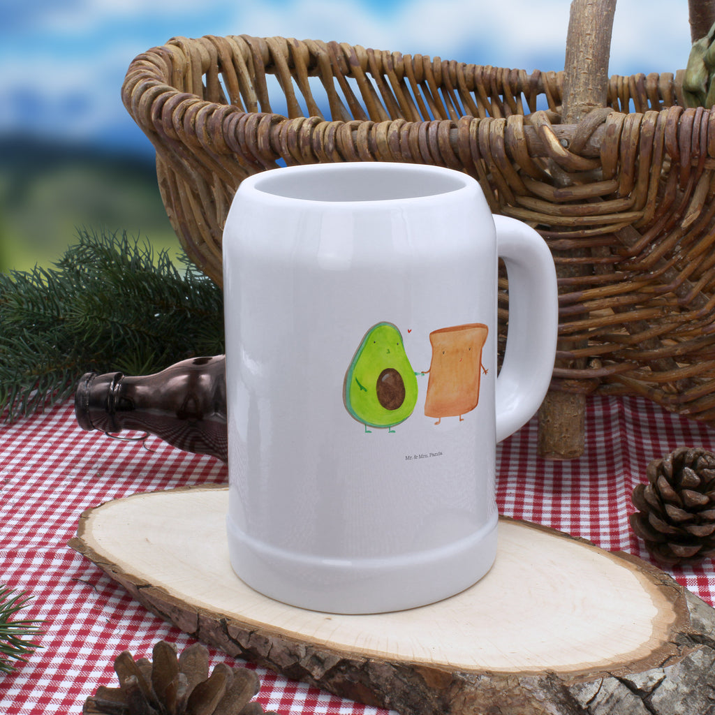 Bierkrug Avocado + Toast Bierkrug, Bierkrüge, Bierkrug Steingut, Steinkrüge, 0, 5 l, 500ml, Krug, Avocado, Veggie, Vegan, Gesund, Toast, Toastbrot, Liebespaar, Pärchen, Freund, Freundin, Verlobt, Verlobungsparty, Hochzeit, Hochzeitsgeschenk, Jahrestag, Jahrestagsgeschenk