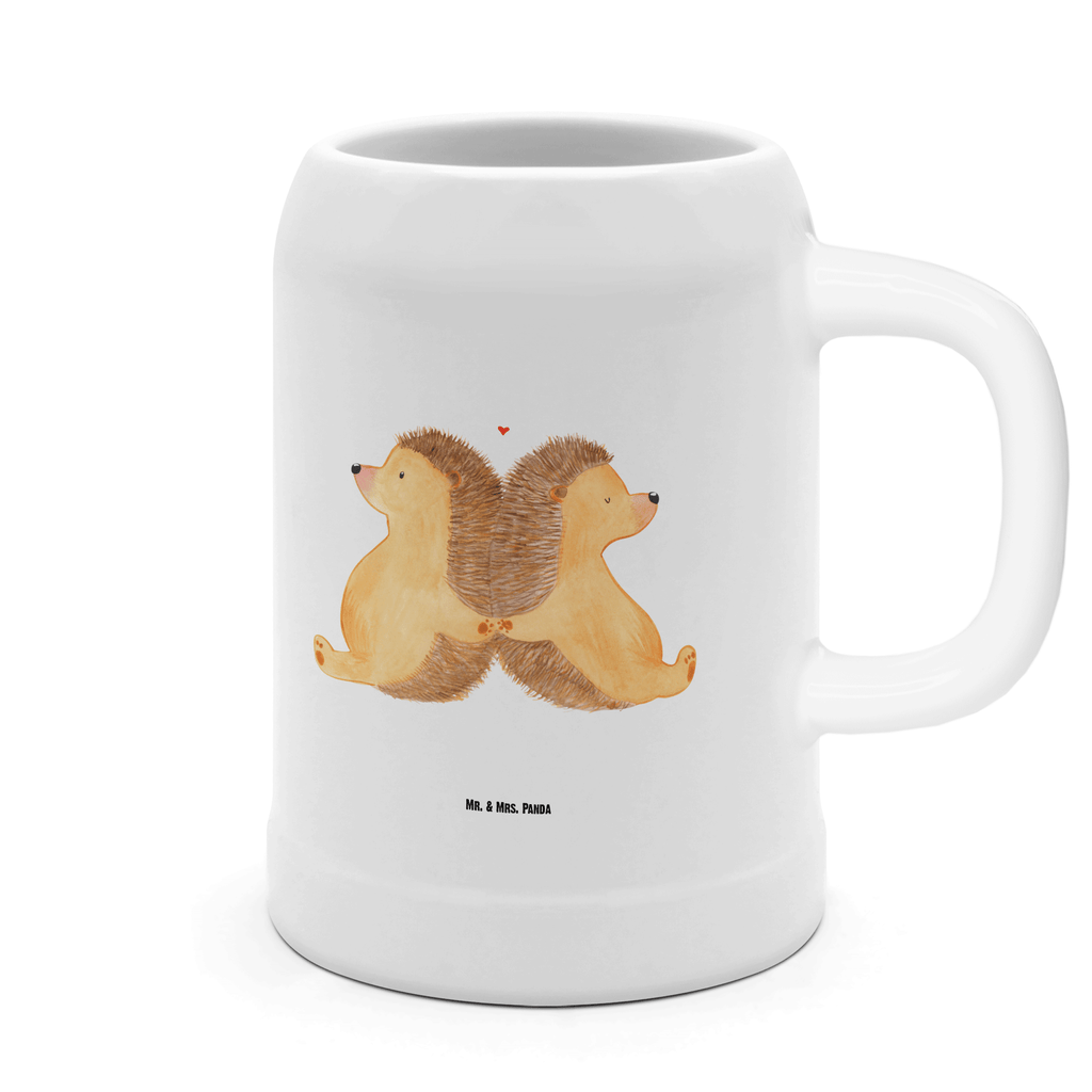 Bierkrug Igel händchenhaltend Bierkrug, Bierkrüge, Bierkrug Steingut, Steinkrüge, 0, 5 l, 500ml, Krug, Liebe, Partner, Freund, Freundin, Ehemann, Ehefrau, Heiraten, Verlobung, Heiratsantrag, Liebesgeschenk, Jahrestag, Hocheitstag, Igel, Igelliebe, Hand in Hand, Liebesbeweis, große Liebe, Liebesbotschaft, Hochzeit, Lieblingsmensch, Gemeinsamkeit, Love, Geschenk für zwei