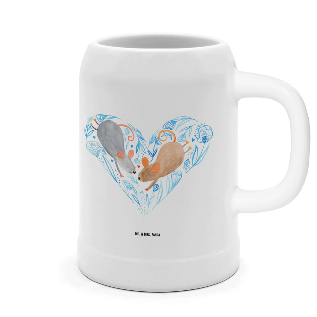 Bierkrug Mäuse Herz Bierkrug, Bierkrüge, Bierkrug Steingut, Steinkrüge, 0, 5 l, 500ml, Krug, Liebe, Partner, Freund, Freundin, Ehemann, Ehefrau, Heiraten, Verlobung, Heiratsantrag, Liebesgeschenk, Jahrestag, Hocheitstag, Maus, Mäuse, Liebesbotschaft, Liebesbeweis, Hochzeit, Lieblingsmensch, Gemeinsamkeit, Love, Geschenk für zwei