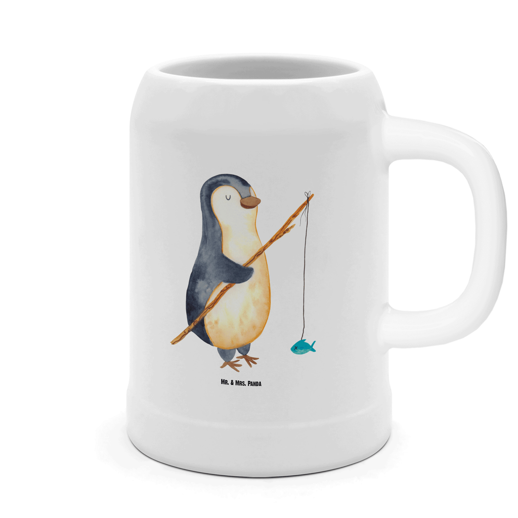 Bierkrug Pinguin Angler Bierkrug, Bierkrüge, Bierkrug Steingut, Steinkrüge, 0, 5 l, 500ml, Krug, Pinguin, Pinguine, Angeln, Angler, Tagträume, Hobby, Plan, Planer, Tagesplan, Neustart, Motivation, Geschenk, Freundinnen, Geschenkidee, Urlaub, Wochenende