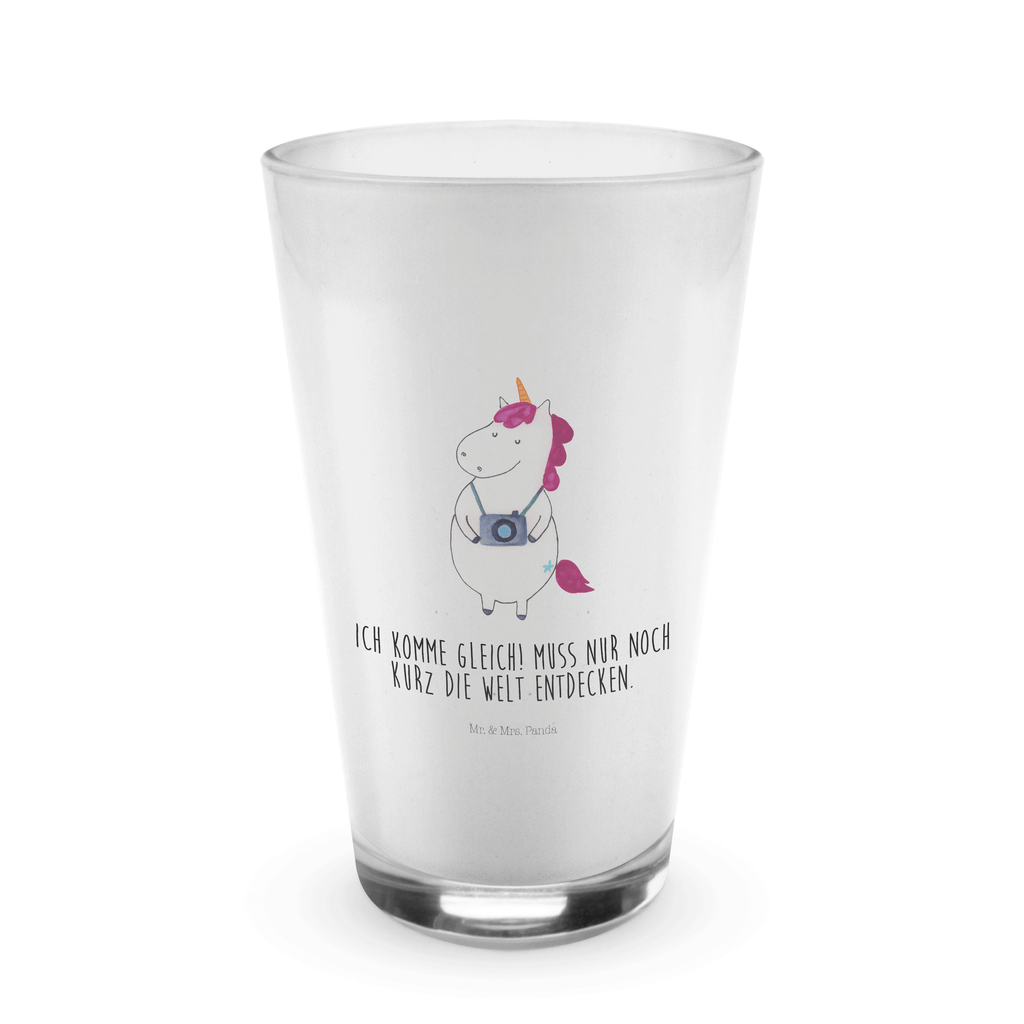 Glas Einhorn Fotograf Cappuccino Glas, Glas, Cappuccino Tasse, Latte Macchiato, Einhorn, Einhörner, Einhorn Deko, Pegasus, Unicorn, Fotograf, Fotografie, Kamera, Reisen, Weltreise, Weltenbummler, Urlaub, Tourist, Kurztrip, Reise, Städtereise