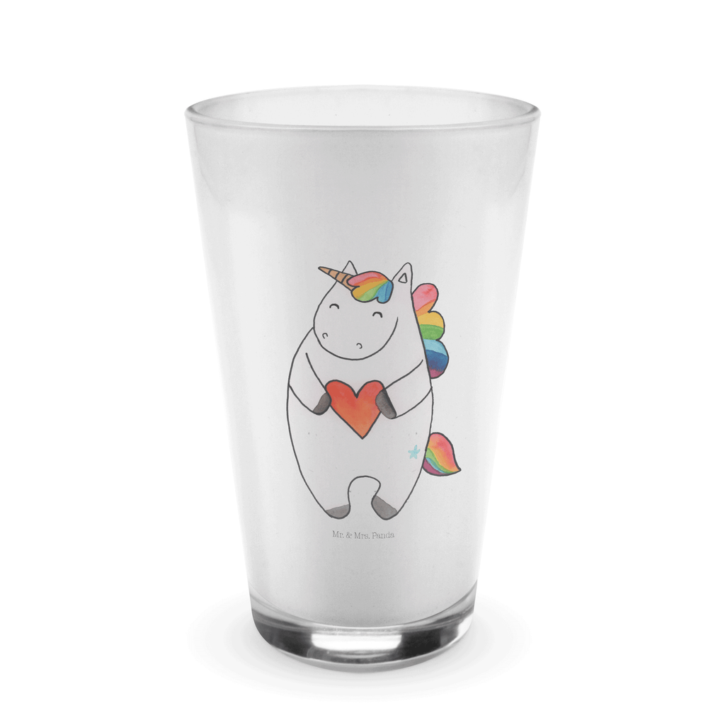 Glas Einhorn Herz Cappuccino Glas, Glas, Cappuccino Tasse, Latte Macchiato, Einhorn, Einhörner, Einhorn Deko, Pegasus, Unicorn, Herz, schlimm, böse, witzig, lustig, Freundin, anders, bunt