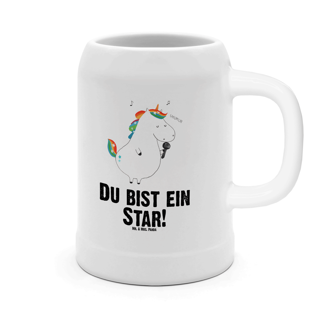Bierkrug Einhorn Sänger Bierkrug, Bierkrüge, Bierkrug Steingut, Steinkrüge, 0, 5 l, 500ml, Krug, Einhorn, Einhörner, Einhorn Deko, Pegasus, Unicorn, Glitzer, Konfetti, Party, Geburtstag, Feier, Fest, Disco, Sängerin, Sänger, Freundin