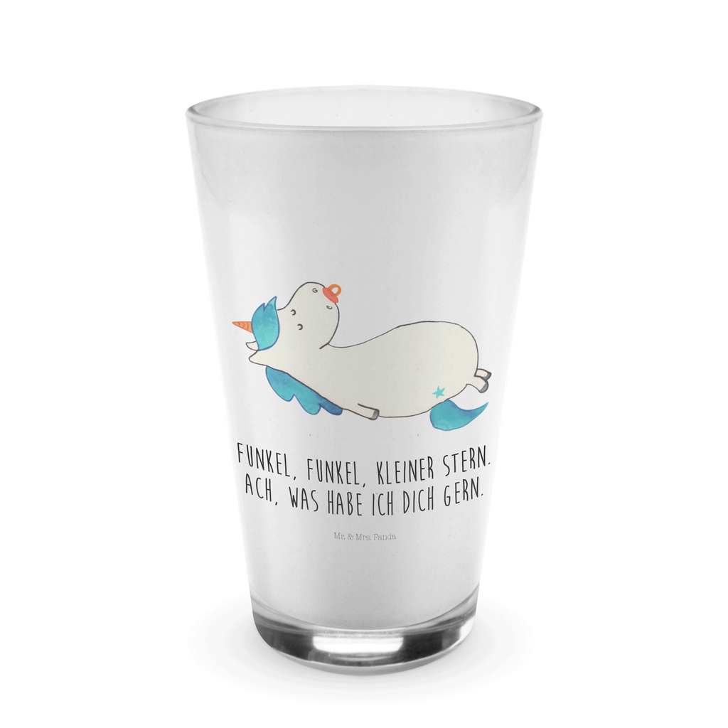 Glas Einhorn Schnullie Cappuccino Glas, Glas, Cappuccino Tasse, Latte Macchiato, Einhorn, Einhörner, Einhorn Deko, Pegasus, Unicorn, Baby, Kleinkind, Geburt, Geburtstag, Säugling, Schnuller, Geschenk Geburt, Mutter, Mama