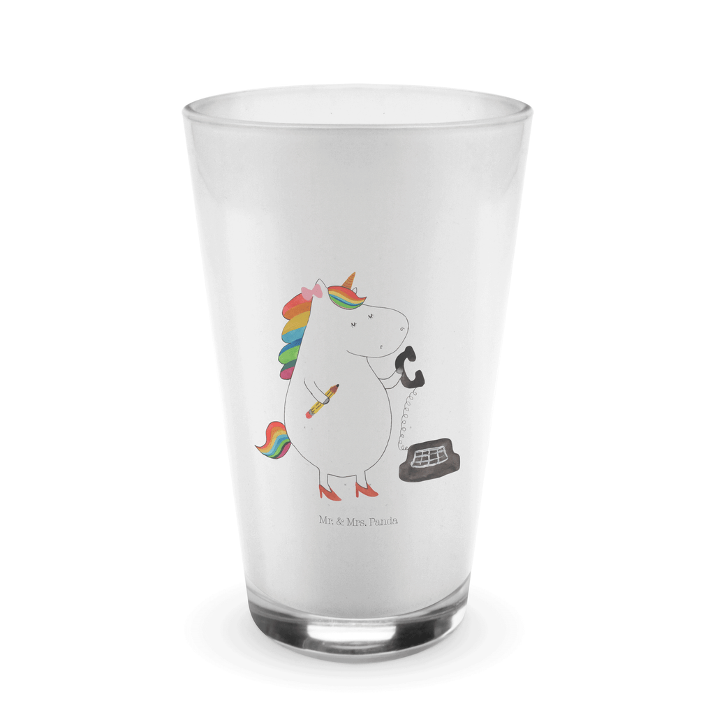 Glas Einhorn Sekretärin Cappuccino Glas, Glas, Cappuccino Tasse, Latte Macchiato, Einhorn, Einhörner, Einhorn Deko, Pegasus, Unicorn, Sekretärin, Büro, Rechtsanwältin, Rechtsanwaltsgehilfin, Steuerbüro, Steuerkanzlei, Bürokraft, Bürohilfe