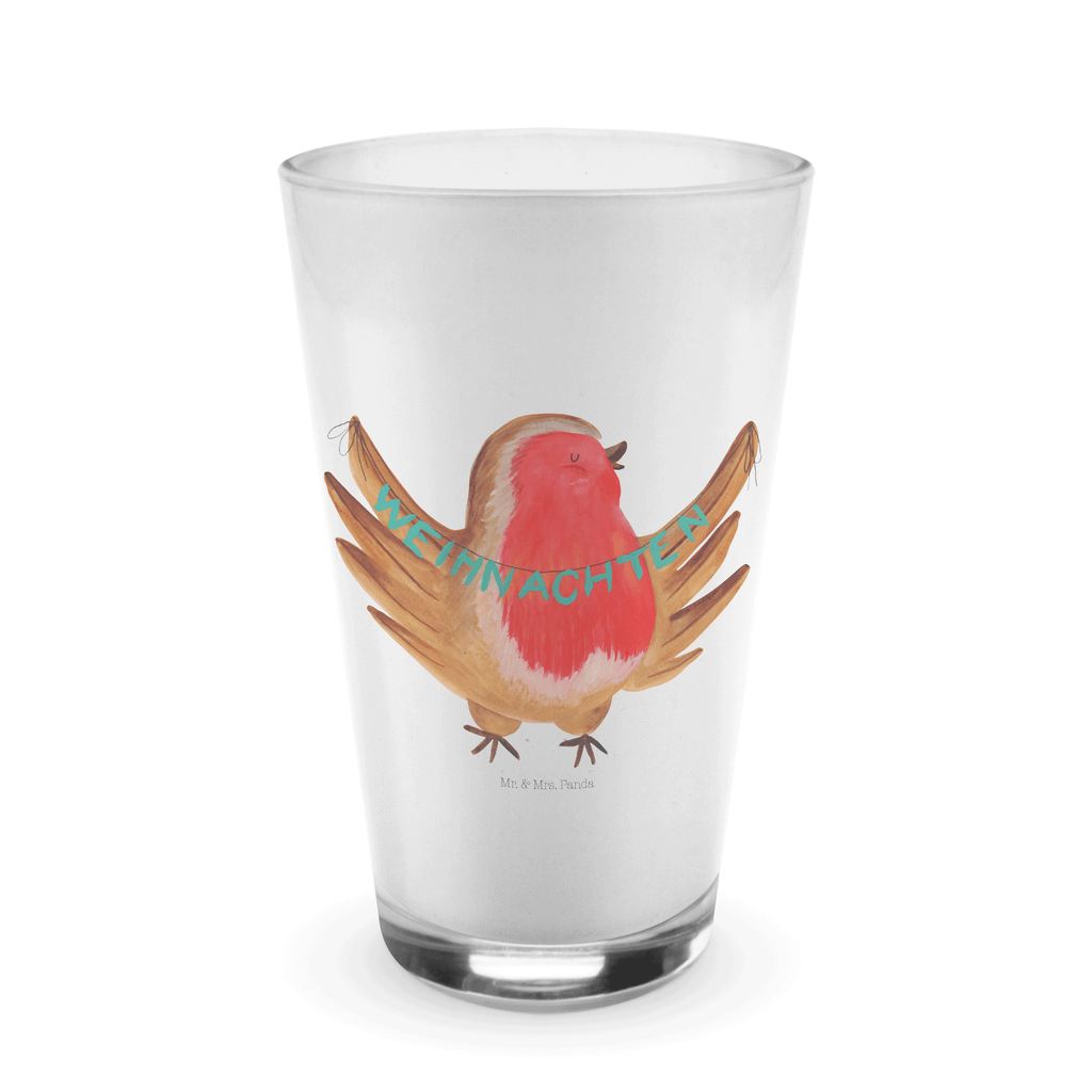 Glas Rotkehlchen Weihnachten Cappuccino Glas, Glas, Cappuccino Tasse, Latte Macchiato, Winter, Weihnachten, Weihnachtsdeko, Nikolaus, Advent, Heiligabend, Wintermotiv, Frohe Weihnachten, Weihnachtsmotiv, Weihnachtsgruß, Vogel, xmas