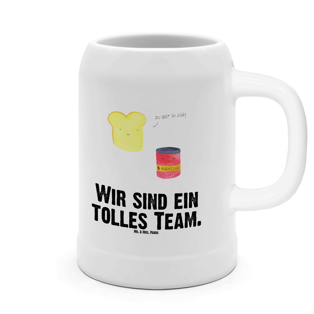 Bierkrug Toast & Marmelade Bierkrug, Bierkrüge, Bierkrug Steingut, Steinkrüge, 0, 5 l, 500ml, Krug, Tiermotive, Gute Laune, lustige Sprüche, Tiere, Toast, Marmelade, Dreamteam, süße Postkarte, süß, Küche Deko, Küche Spruch, Frühstück Einladung, Brot, Toastbrot