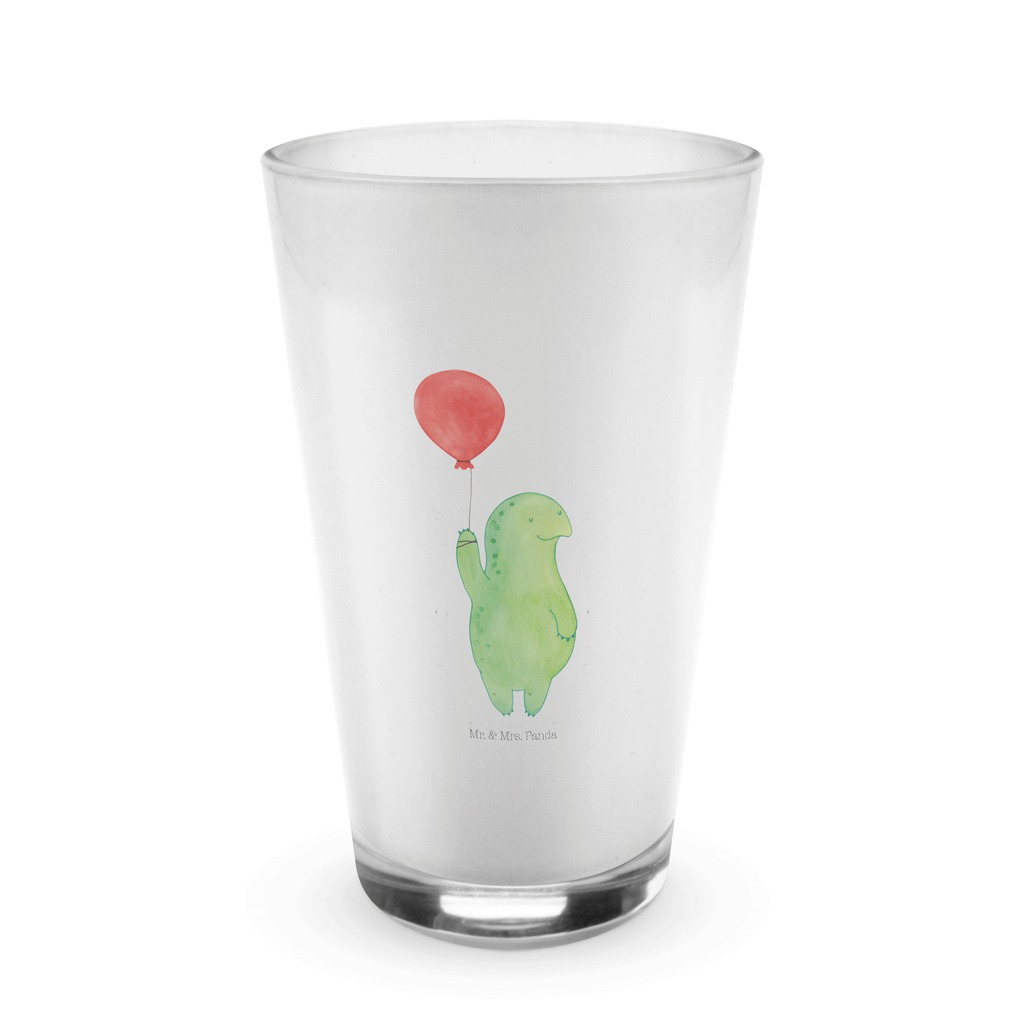 Glas Schildkröte Luftballon Cappuccino Glas, Glas, Cappuccino Tasse, Latte Macchiato, Schildkröte, Schildkröten, Mutausbruch, Motivation, Motivationsspruch