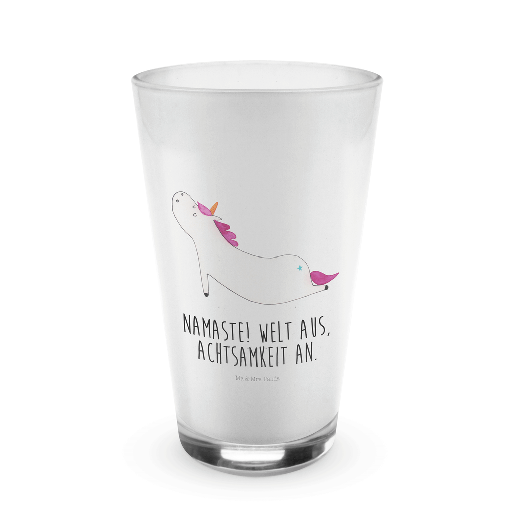 Glas Einhorn Yoga Cappuccino Glas, Glas, Cappuccino Tasse, Latte Macchiato, Einhorn, Einhörner, Einhorn Deko, Pegasus, Unicorn, Yoga, Namaste, Achtsamkeit, Entspannung, Joga, Yogamatte, Sport, lustig, witzig, süß