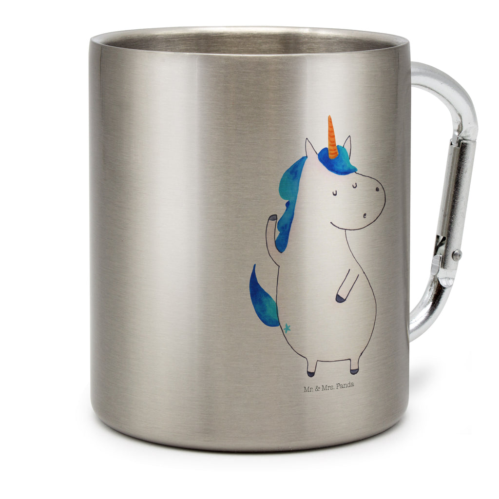 Edelstahlbecher Einhorn Mann Edelstahltasse, Karabiner, Edelstahlbecher, Outdoor, Camping, Tasse, Becher, Einhorn, Einhörner, Einhorn Deko, Pegasus, Unicorn, cool, Mann, Freundin, Familie, bester Freund, BFF, Party, hübsch, beste