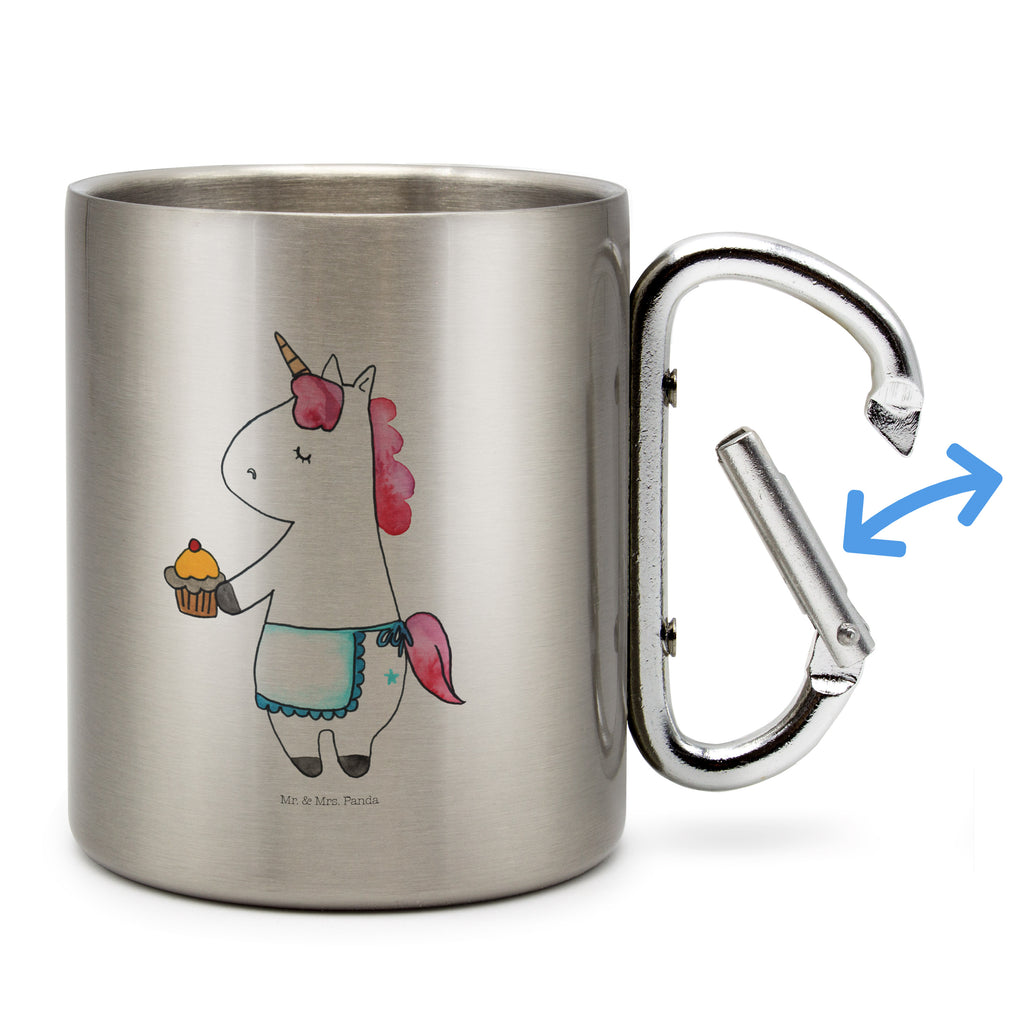 Edelstahlbecher Einhorn Muffin Edelstahltasse, Karabiner, Edelstahlbecher, Outdoor, Camping, Tasse, Becher, Einhorn, Einhörner, Einhorn Deko, Pegasus, Unicorn, Geburtstag, Backen, Muffin, Kekse, Geburtstagsgrüße, Glückwünsche, Liebesgrüße, Grüße
