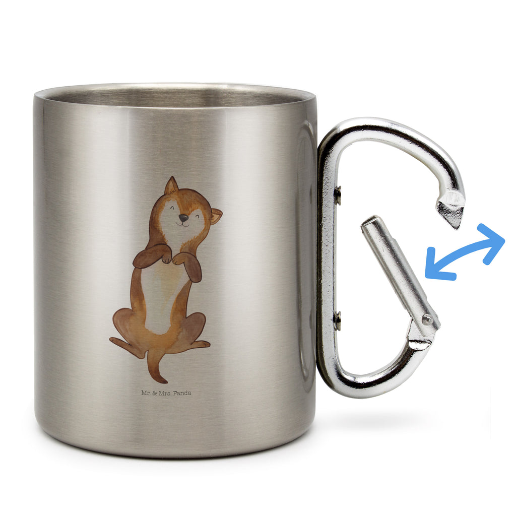 Edelstahlbecher Hund Bauchkraulen Edelstahltasse, Karabiner, Edelstahlbecher, Outdoor, Camping, Tasse, Becher, Hund, Hundemotiv, Haustier, Hunderasse, Tierliebhaber, Hundebesitzer, Sprüche, Hunde, Hundeliebe, Hundewelpe, Bauchkraulen
