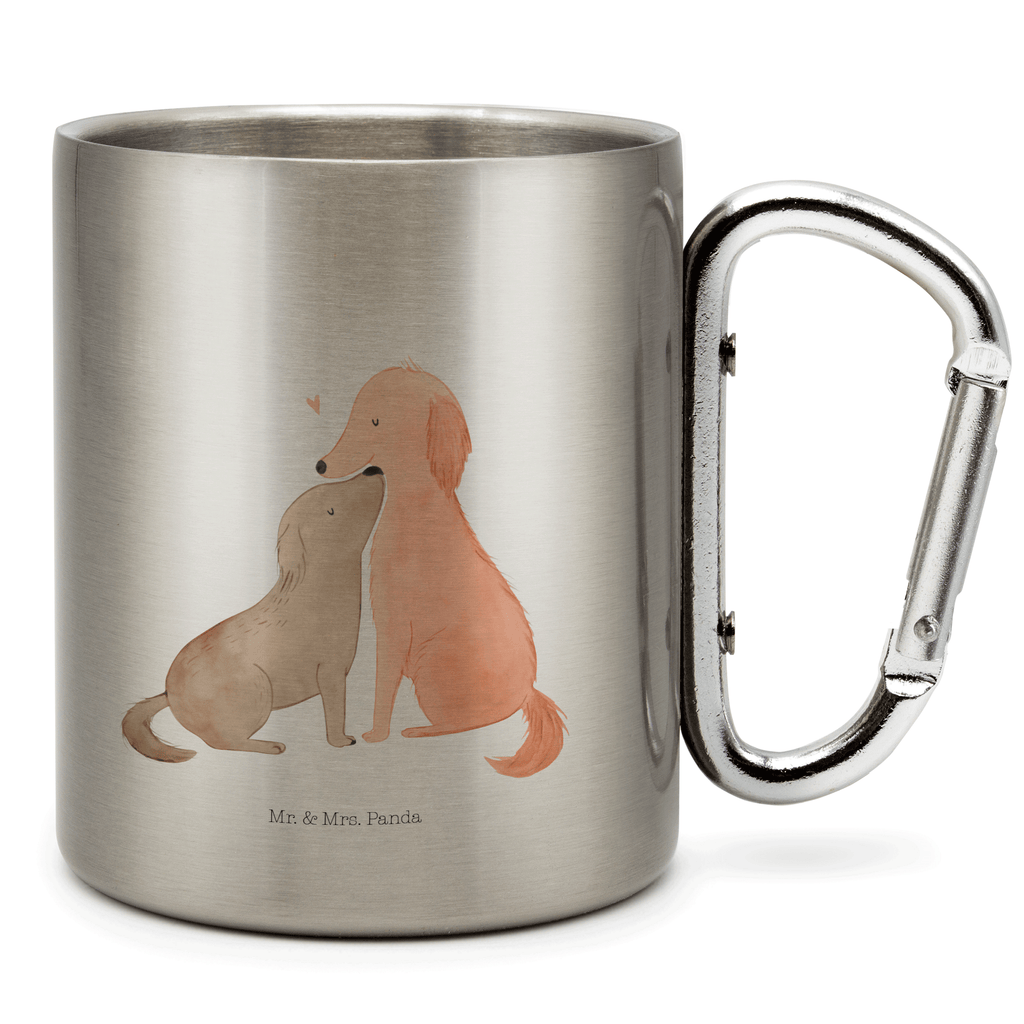 Edelstahlbecher Hunde Liebe Edelstahltasse, Karabiner, Edelstahlbecher, Outdoor, Camping, Tasse, Becher, Hund, Hundemotiv, Haustier, Hunderasse, Tierliebhaber, Hundebesitzer, Sprüche, Liebe, Hund. Hunde, Kuss, Vertrauen, Kuscheln, Herz