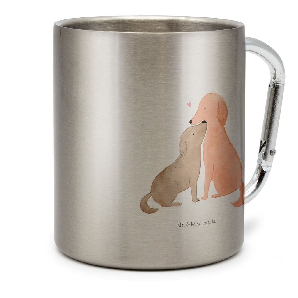 Edelstahlbecher Hunde Liebe Edelstahltasse, Karabiner, Edelstahlbecher, Outdoor, Camping, Tasse, Becher, Hund, Hundemotiv, Haustier, Hunderasse, Tierliebhaber, Hundebesitzer, Sprüche, Liebe, Hund. Hunde, Kuss, Vertrauen, Kuscheln, Herz