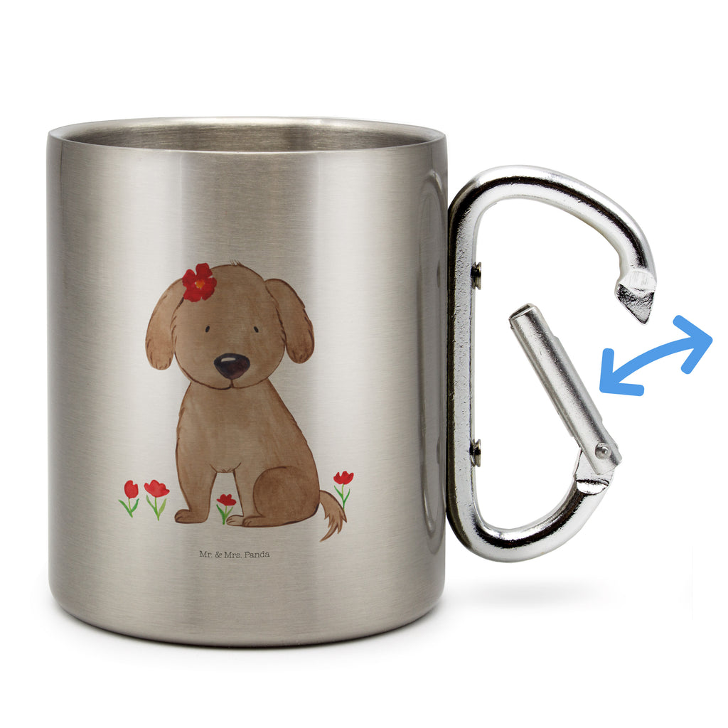 Edelstahlbecher Hund Hundedame Edelstahltasse, Karabiner, Edelstahlbecher, Outdoor, Camping, Tasse, Becher, Hund, Hundemotiv, Haustier, Hunderasse, Tierliebhaber, Hundebesitzer, Sprüche, Hunde, Hundeliebe, Hundeglück, Liebe, Frauchen