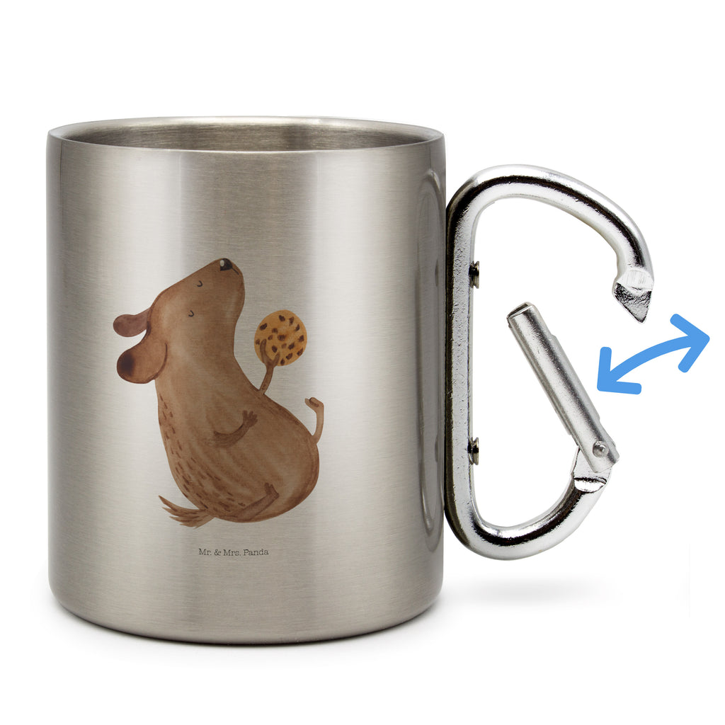 Edelstahlbecher Hund Keks Edelstahltasse, Karabiner, Edelstahlbecher, Outdoor, Camping, Tasse, Becher, Hund, Hundemotiv, Haustier, Hunderasse, Tierliebhaber, Hundebesitzer, Sprüche, Hundekekse, Leckerli, Hundeleckerli, Hundesnacks