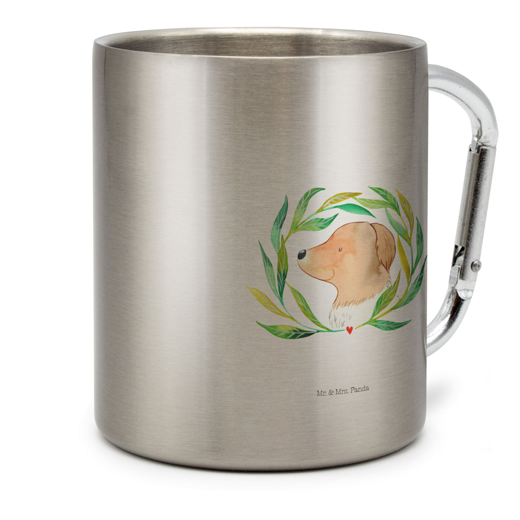 Edelstahlbecher Hund Ranke Edelstahltasse, Karabiner, Edelstahlbecher, Outdoor, Camping, Tasse, Becher, Hund, Hundemotiv, Haustier, Hunderasse, Tierliebhaber, Hundebesitzer, Sprüche, Ranke, Therapie, Selbsttherapie, Hundeliebe, Hundeglück, Hunde