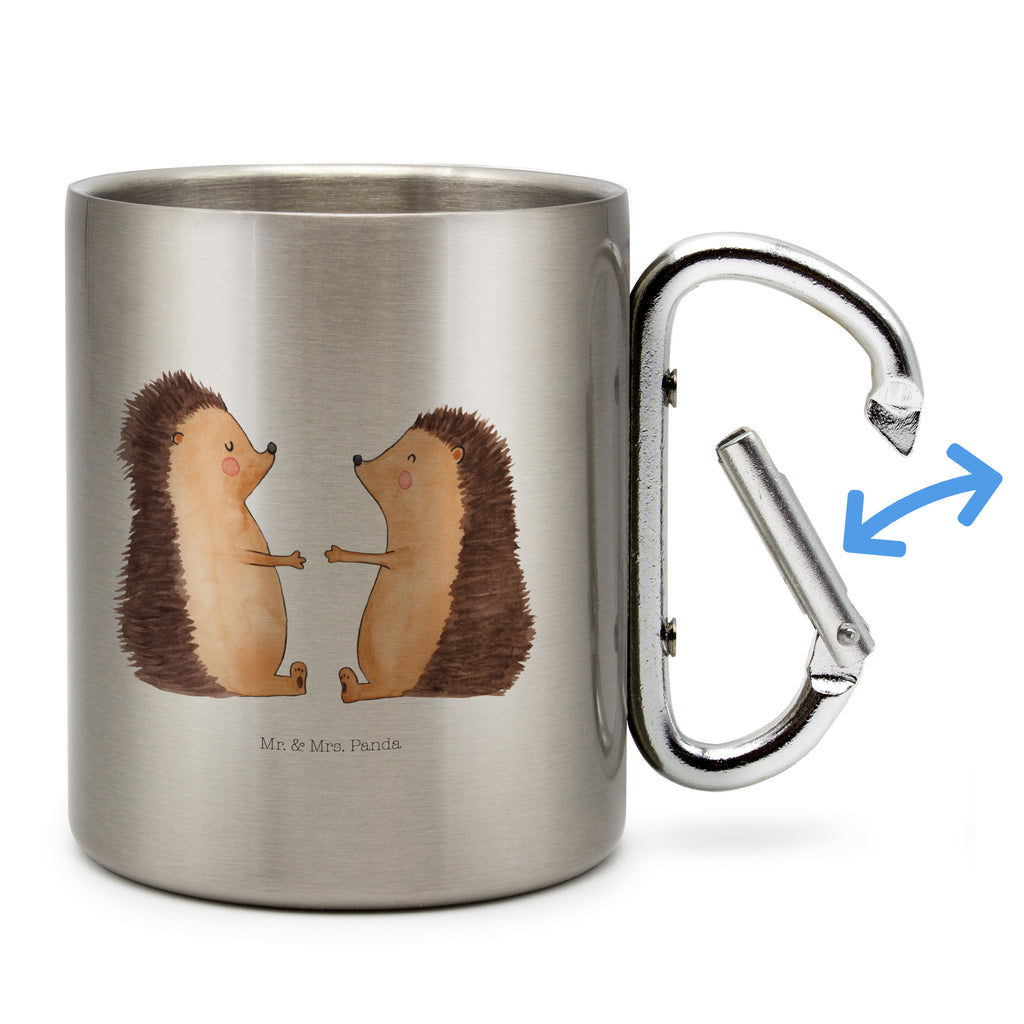 Edelstahlbecher Igel Liebe Edelstahltasse, Karabiner, Edelstahlbecher, Outdoor, Camping, Tasse, Becher, Liebe, Partner, Freund, Freundin, Ehemann, Ehefrau, Heiraten, Verlobung, Heiratsantrag, Liebesgeschenk, Jahrestag, Hocheitstag, Verliebt, Verlobt, Verheiratet, Geschenk, Liebesbeweis, Hochzeitstag, Hochzeit, Igel