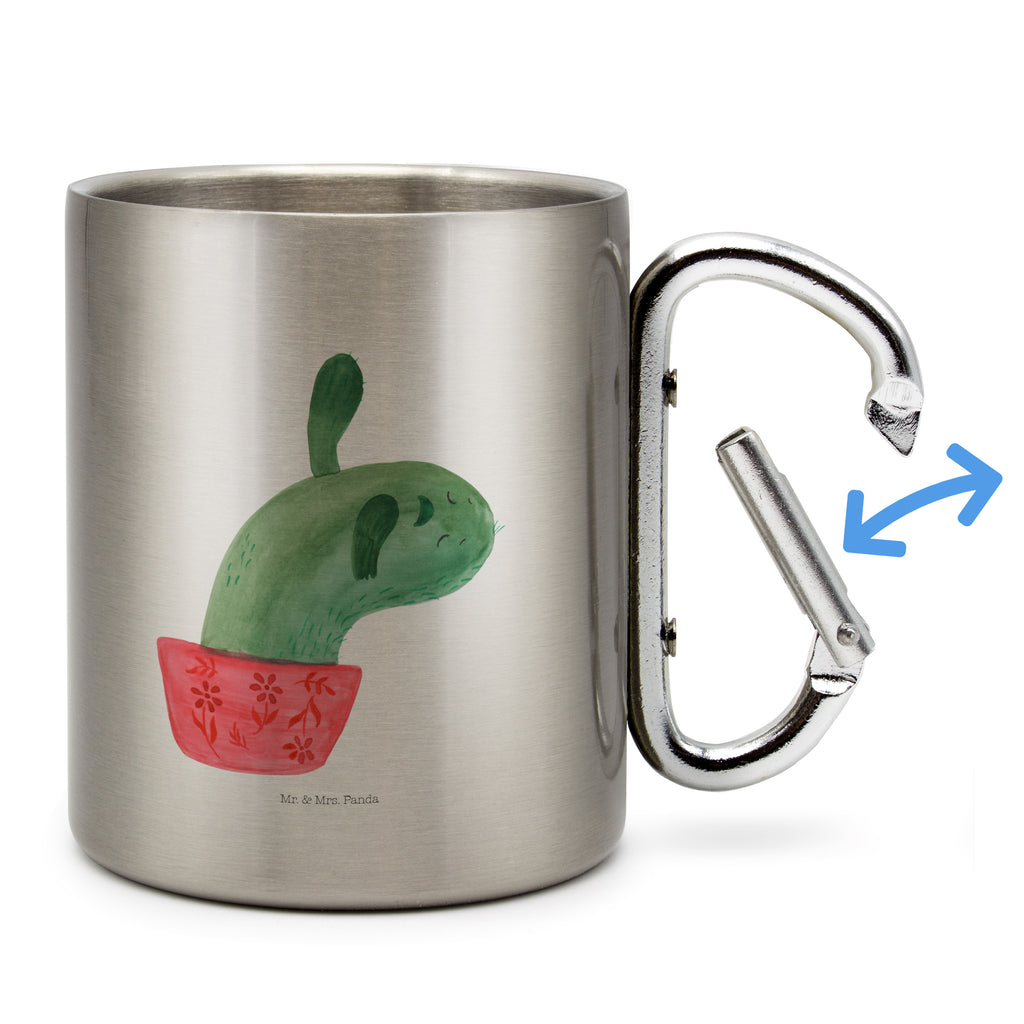 Edelstahlbecher Kaktus Mamamia Edelstahltasse, Karabiner, Edelstahlbecher, Outdoor, Camping, Tasse, Becher, Kaktus, Kakteen, Kaktusliebe, Ärger, Büro, Büroalltag, Schule, Motivation, Quote