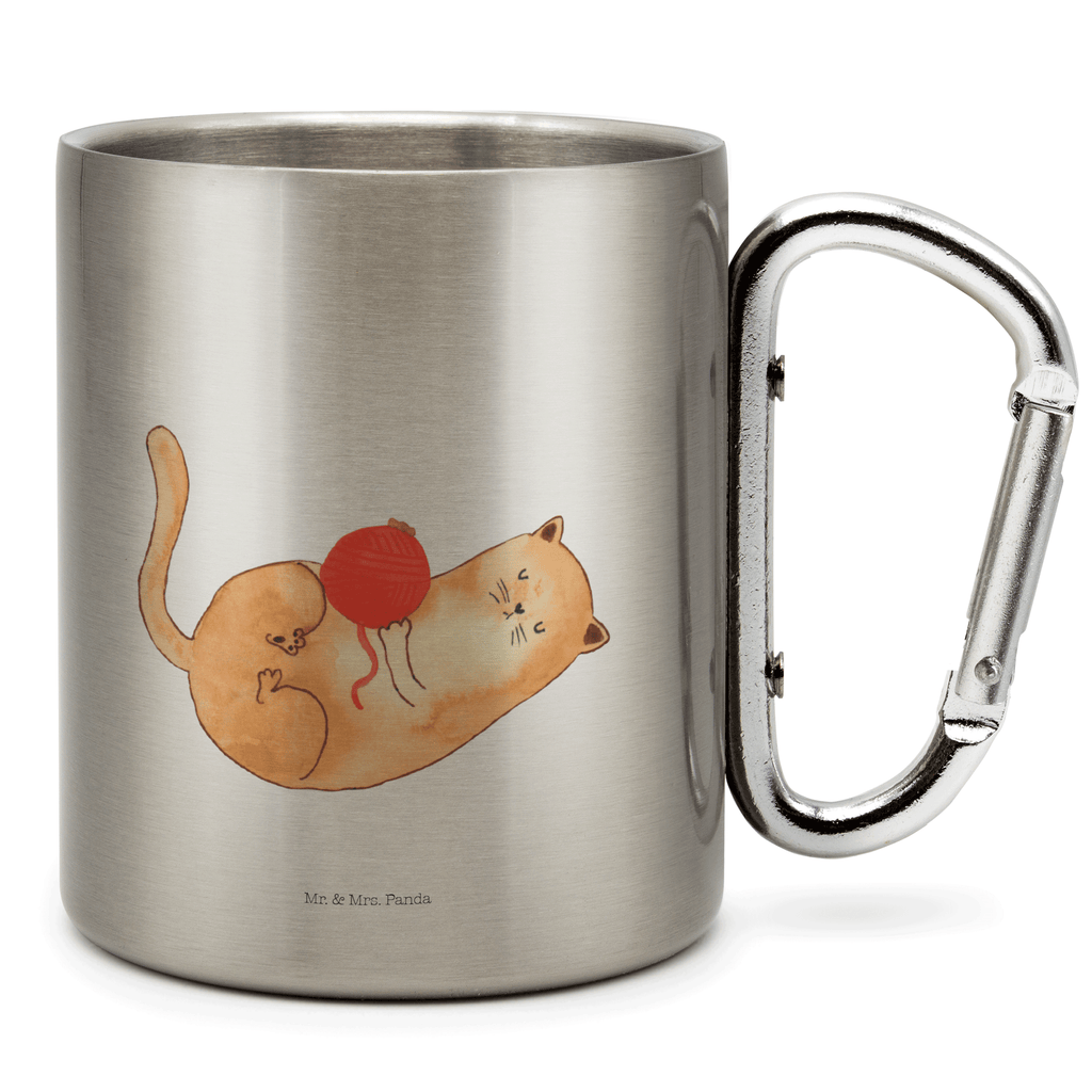 Edelstahlbecher Katzen Wollknäul Edelstahltasse, Karabiner, Edelstahlbecher, Outdoor, Camping, Tasse, Becher, Katze, Katzenmotiv, Katzenfan, Katzendeko, Katzenfreund, Katzenliebhaber, Katzenprodukte, Katzenartikel, Katzenaccessoires, Katzensouvenirs, Katzenliebhaberprodukte, Katzenmotive, Katzen, Kater, Mietze, Cat, Cats, Katzenhalter, Katzenbesitzerin, Haustier, Wollknäuel, Wolle, Spielen, Spiel, verspielt
