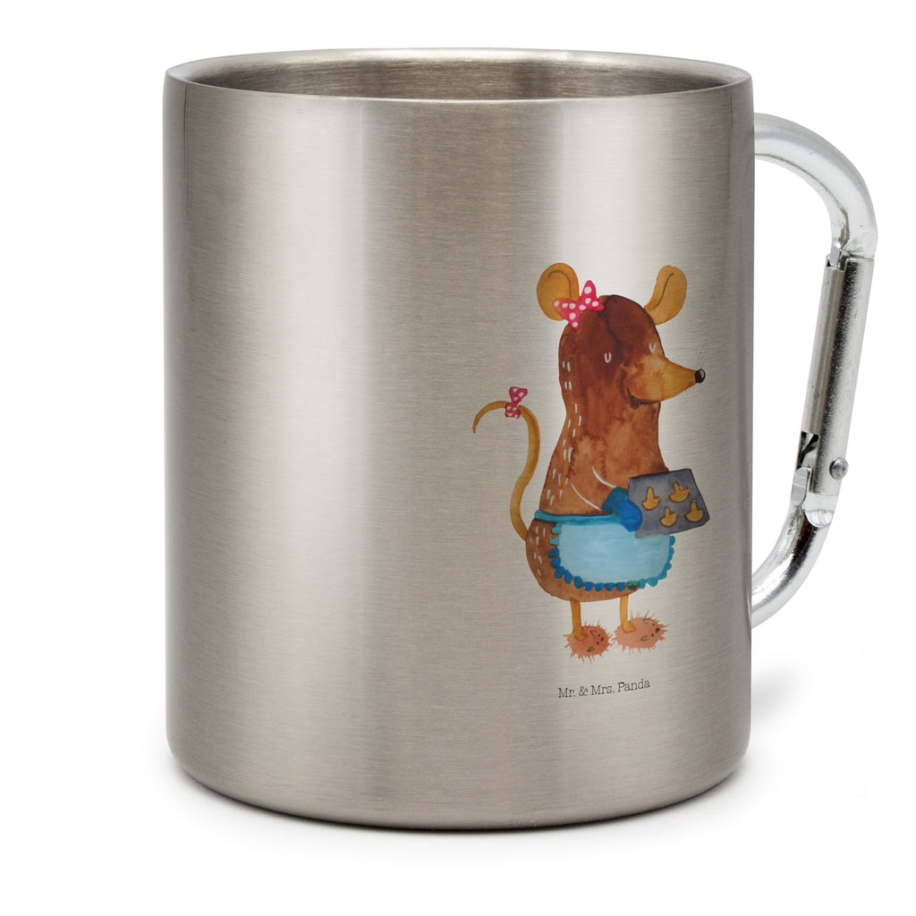 Edelstahlbecher Maus Kekse Edelstahltasse, Karabiner, Edelstahlbecher, Outdoor, Camping, Tasse, Becher, Winter, Weihnachten, Weihnachtsdeko, Nikolaus, Advent, Heiligabend, Wintermotiv, Maus, Kekse, backen, Weihnachtskekse, Plätzchen, Weihnachtsbäckerei, Chaosqueen