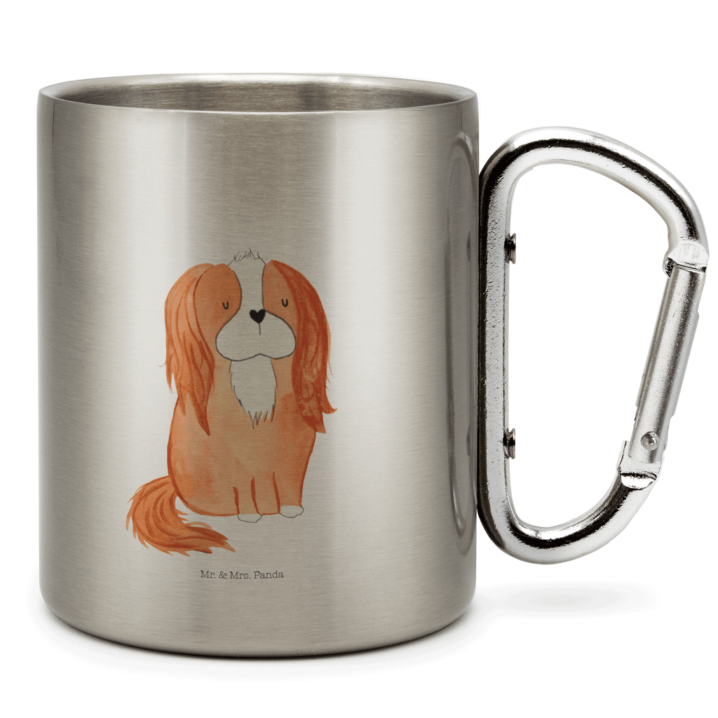 Edelstahlbecher Cavalier King Charles Spaniel Edelstahltasse, Karabiner, Edelstahlbecher, Outdoor, Camping, Tasse, Becher, Hund, Hundemotiv, Haustier, Hunderasse, Tierliebhaber, Hundebesitzer, Sprüche, Cavalier King Charles Spaniel, Cockerspaniel, Spaniel, Spruch, schönster Hund