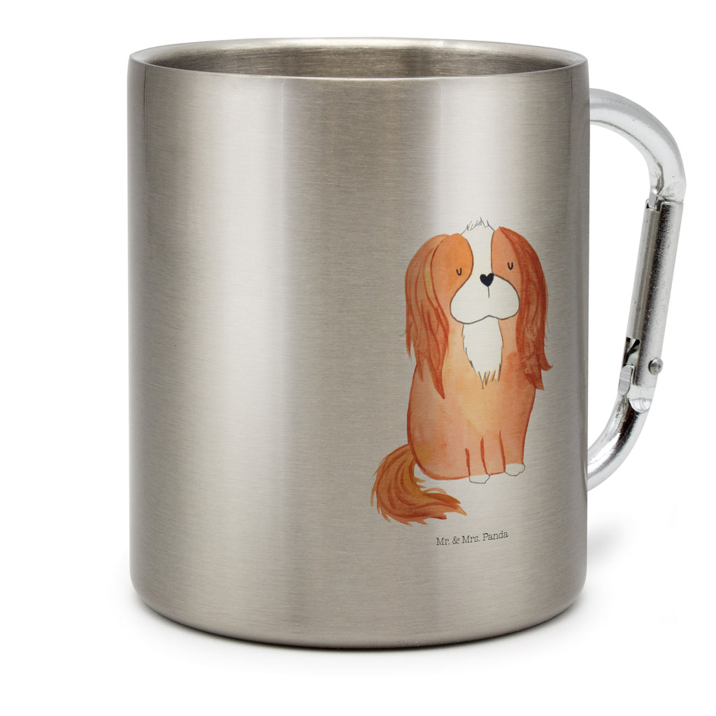 Edelstahlbecher Cavalier King Charles Spaniel Edelstahltasse, Karabiner, Edelstahlbecher, Outdoor, Camping, Tasse, Becher, Hund, Hundemotiv, Haustier, Hunderasse, Tierliebhaber, Hundebesitzer, Sprüche, Cavalier King Charles Spaniel, Cockerspaniel, Spaniel, Spruch, schönster Hund