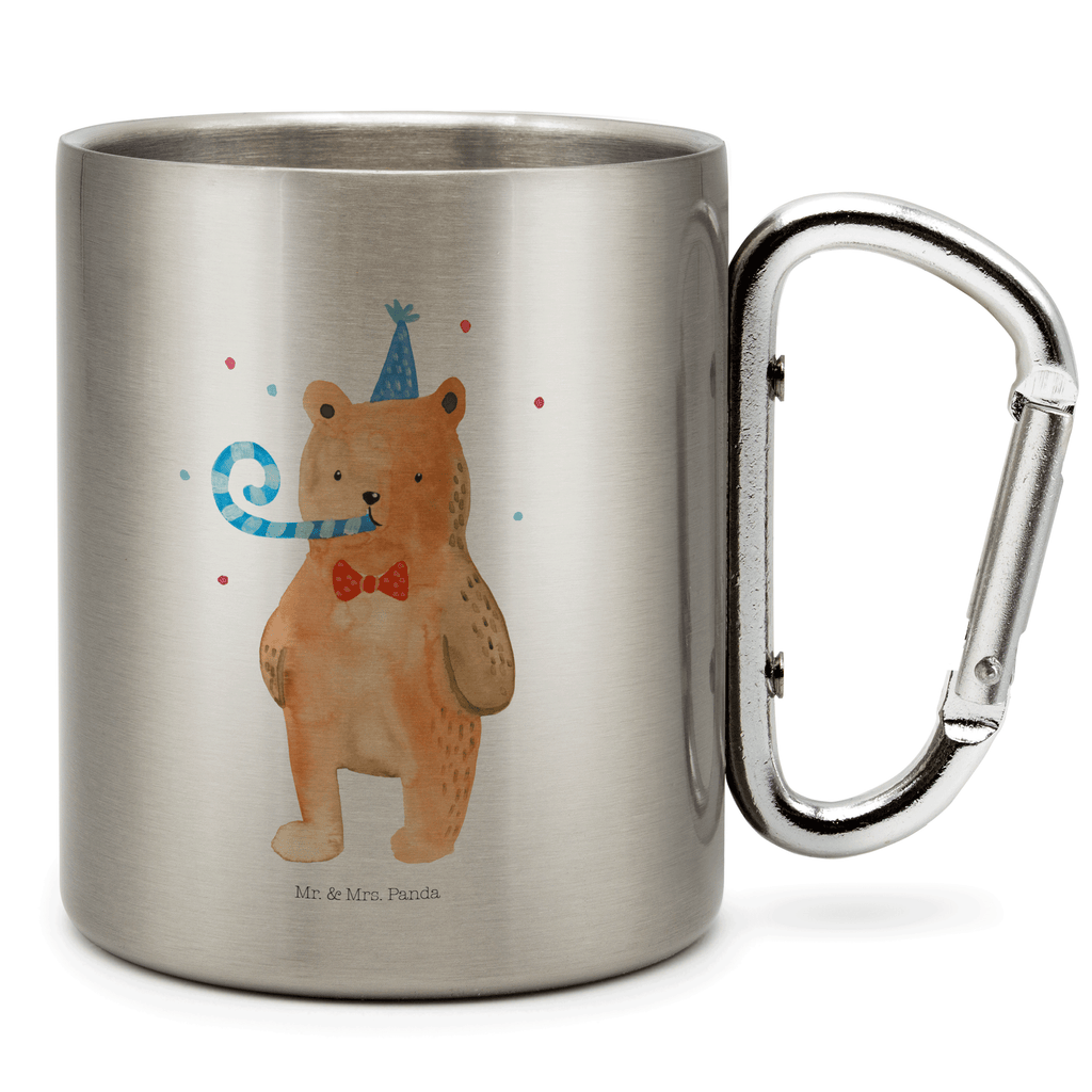 Edelstahlbecher Birthday Bär Edelstahltasse, Karabiner, Edelstahlbecher, Outdoor, Camping, Tasse, Becher, Bär, Teddy, Teddybär, Happy Birthday, Alles Gute, Glückwunsch, Geburtstag