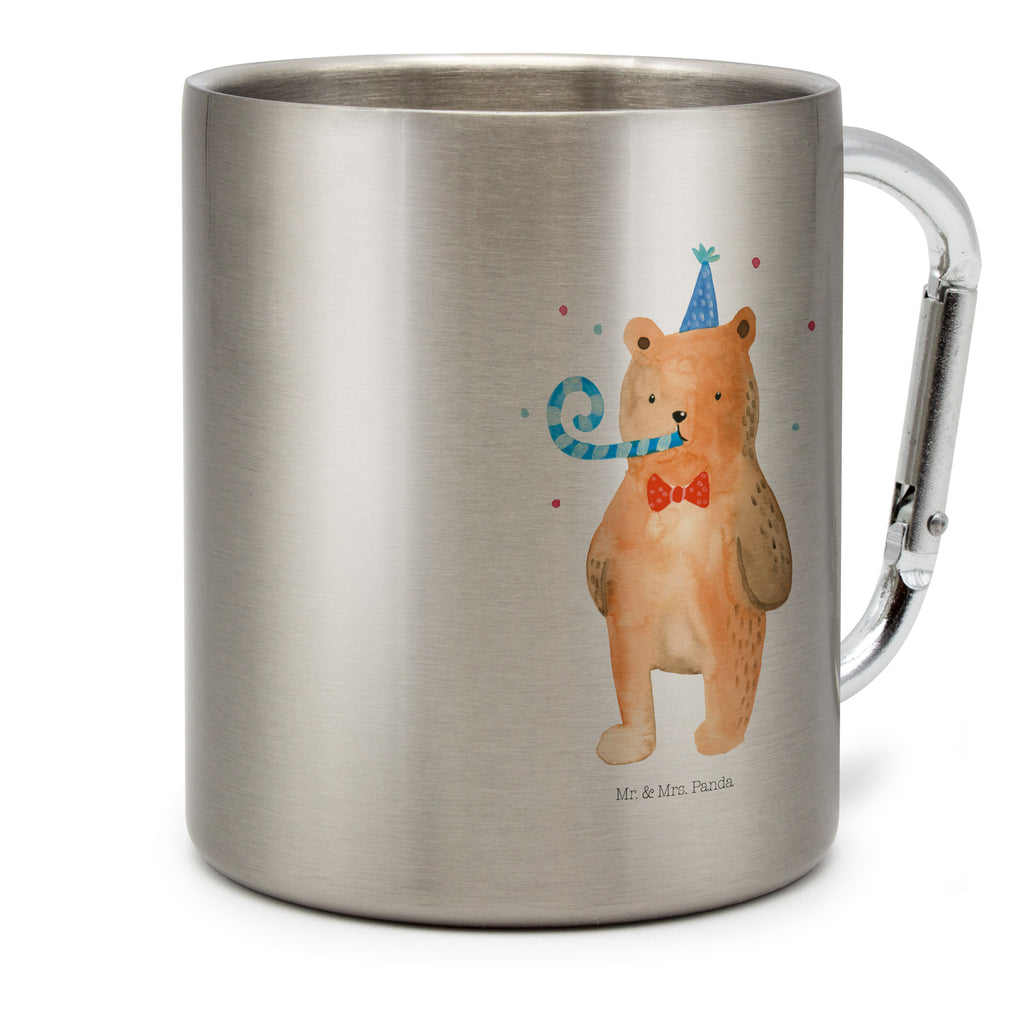 Edelstahlbecher Birthday Bär Edelstahltasse, Karabiner, Edelstahlbecher, Outdoor, Camping, Tasse, Becher, Bär, Teddy, Teddybär, Happy Birthday, Alles Gute, Glückwunsch, Geburtstag