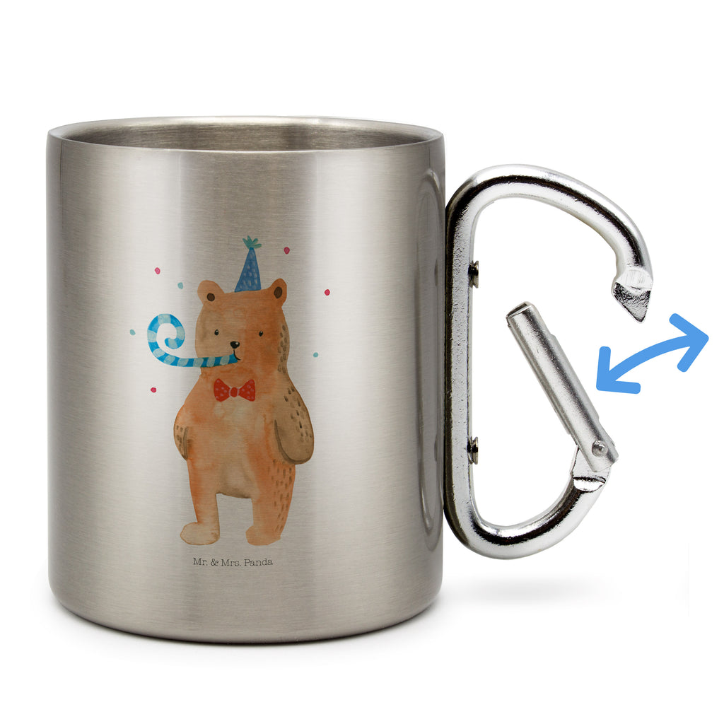 Edelstahlbecher Birthday Bär Edelstahltasse, Karabiner, Edelstahlbecher, Outdoor, Camping, Tasse, Becher, Bär, Teddy, Teddybär, Happy Birthday, Alles Gute, Glückwunsch, Geburtstag