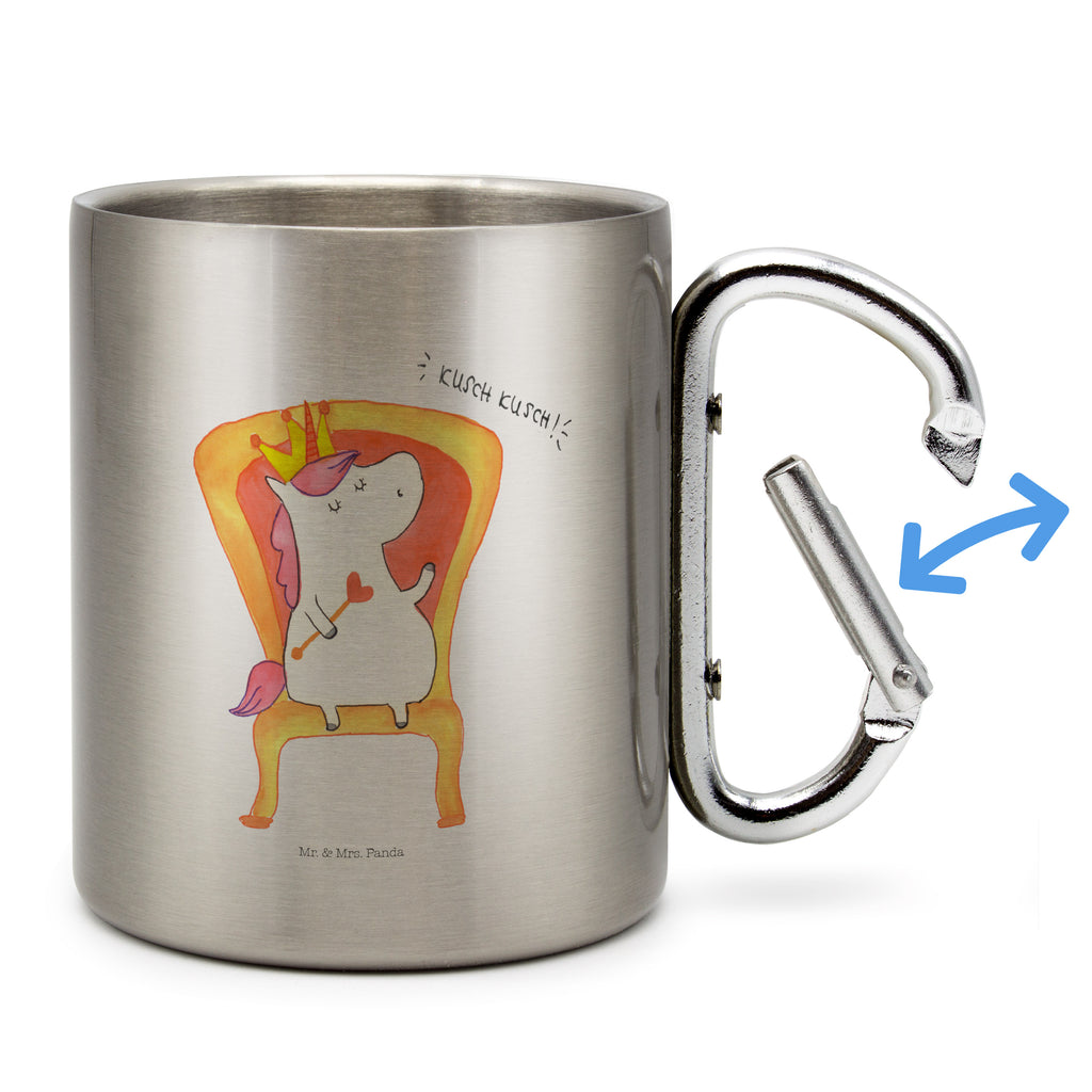 Edelstahlbecher Einhorn König Edelstahltasse, Karabiner, Edelstahlbecher, Outdoor, Camping, Tasse, Becher, Einhorn, Einhörner, Einhorn Deko, Pegasus, Unicorn, König, Präsident, Bundeskanzler, Herrscher, Kaiser, Prinzessin, Krone